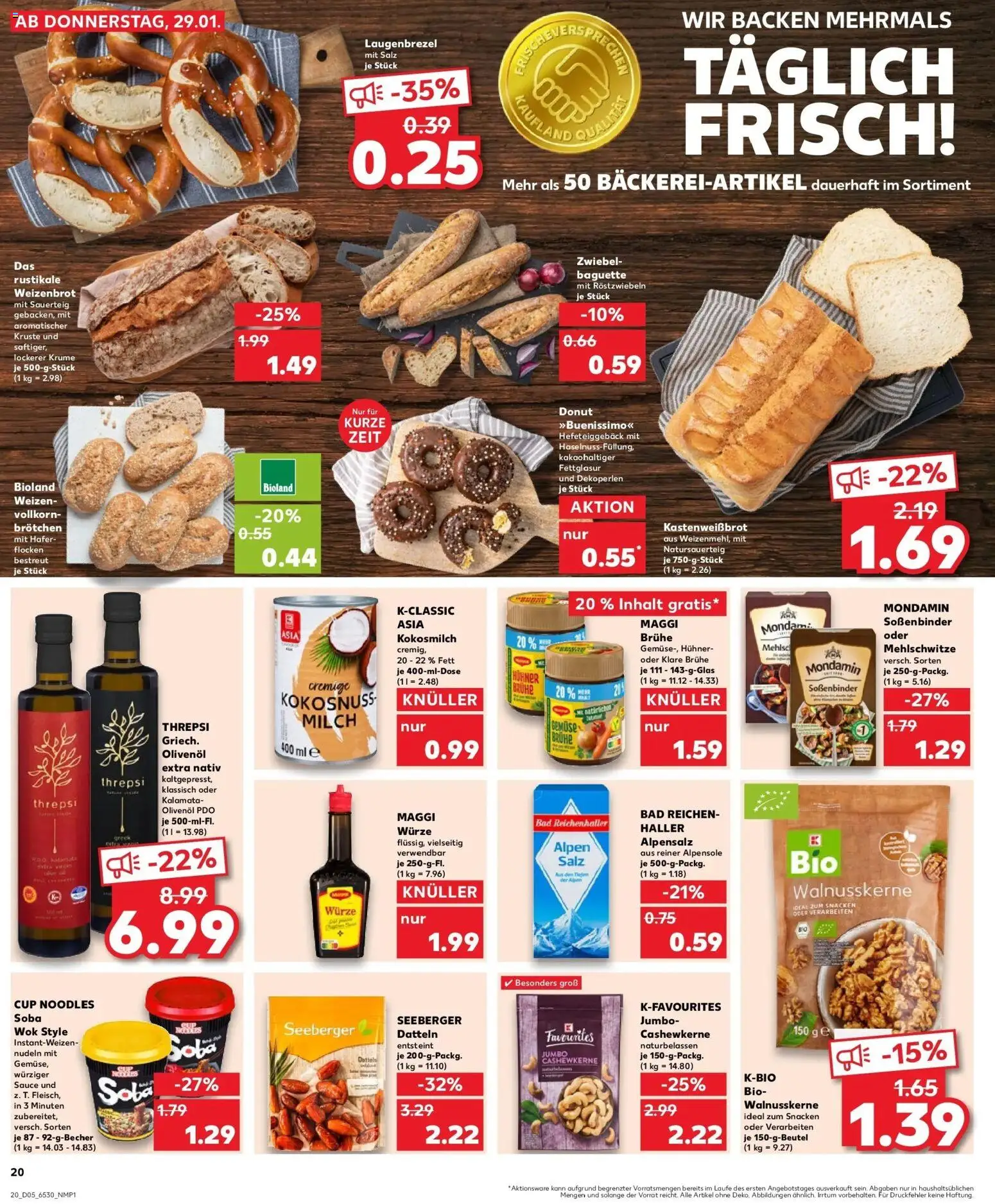 Kaufland prospekt Berlin	 – gültig ab 02.02.2026 | Seite: 20 | Produkte: Maggi, Olivenol, Nudeln, Wok