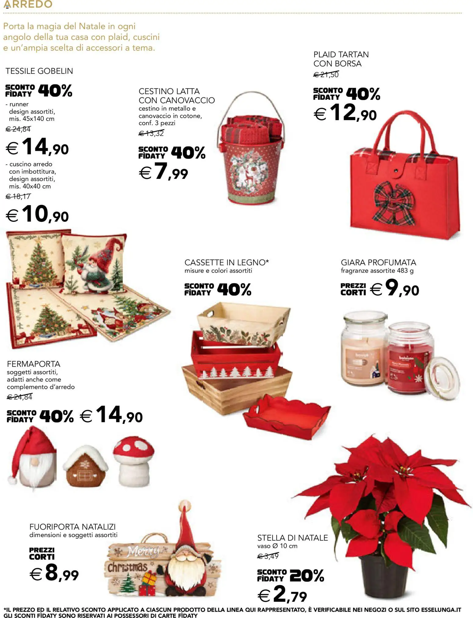 Volantino Esselunga S del 03.11.2025 | Pagina: 12 | Prodotti: Plaid, Fermaporta, Cestino, Vaso