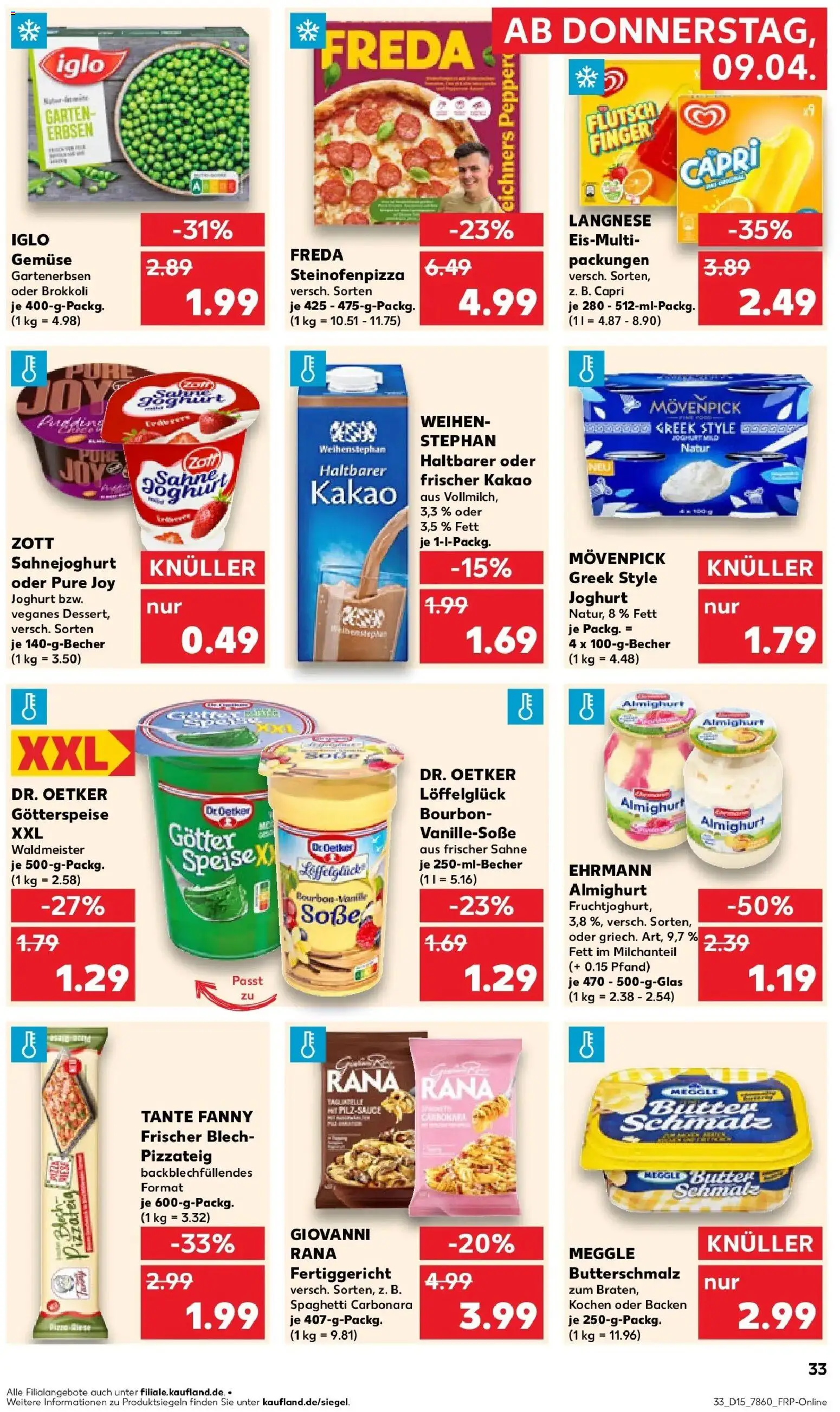 Kaufland Prospekt Konstanz	 – gültig ab 07.04.2026 | Seite: 45 | Produkte: Langnese, Butter, Iglo, Brokkoli