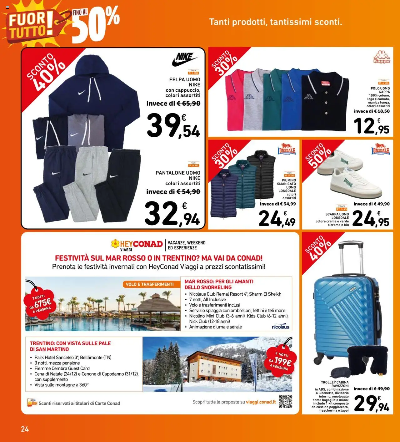 Volantino Spazio Conad del 10.10.2025 | Pagina: 24 | Prodotti: Crema, Smanicato, Polo, Trolley