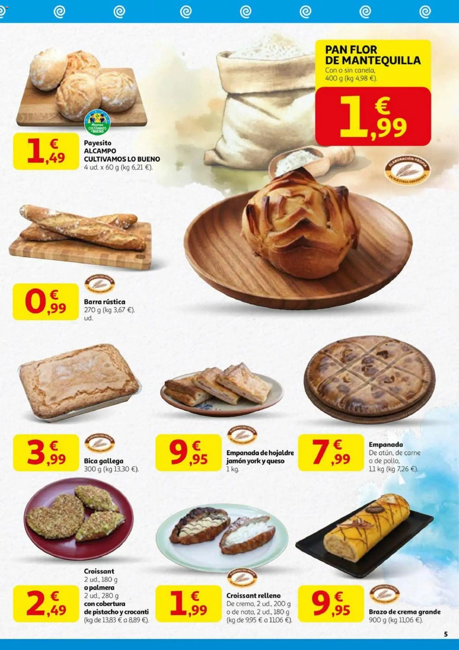 Alcampo - Reapertura Vigo  │ válido desde el 13.11.2025 | Página: 5 | Productos: Λουκανικοπιτάκια, Jamón, Croissant, Συσκευή ροής