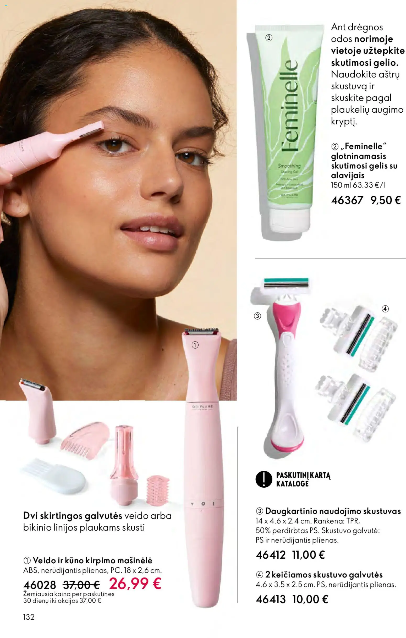 Oriflame akcijos nuo 01.04.2026 | Puslapis: 132 | Prekių: Skustuvas, Skustuvo galvutės