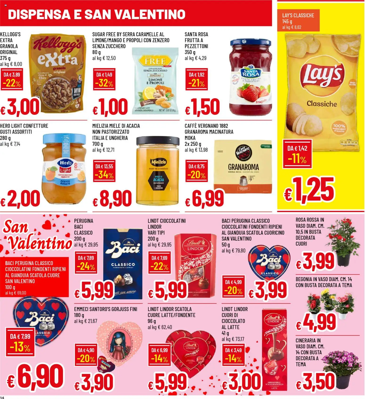 Volantino Galassia del 05.02.2026 | Pagina: 14 | Prodotti: Latte, Miele, Cioccolatini, Scatola