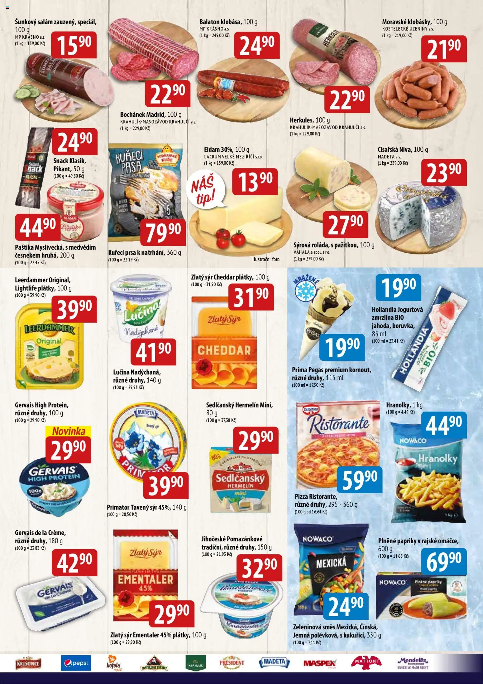 BALA velký leták Holba od 29.04.2026 | Strana: 3 | Produkty: Eidam, Kuře, Protein, Paštika