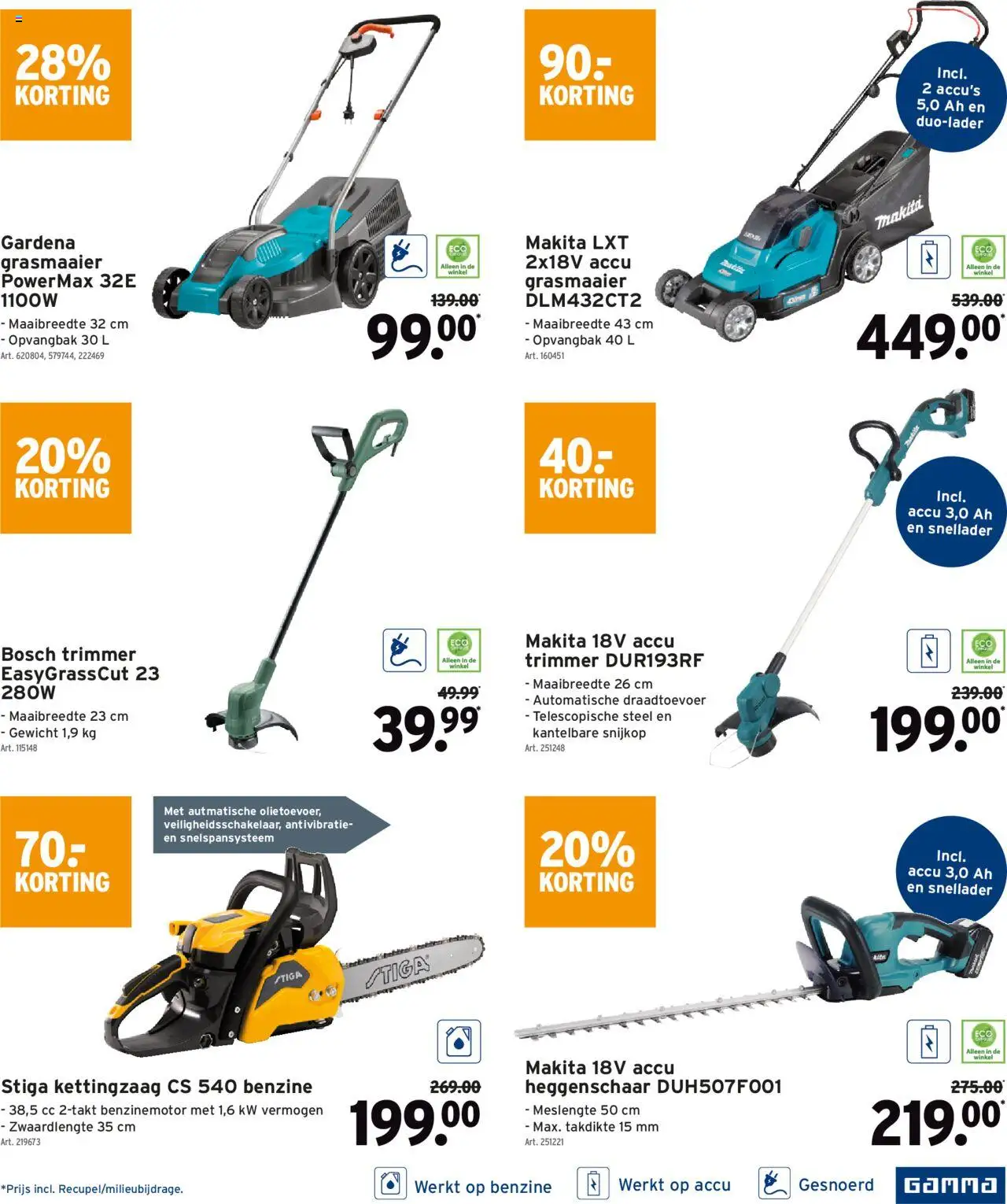  | Pagina: 34 | Producten: Gewicht, Sac de transport, Grasmaaier, Trimmer