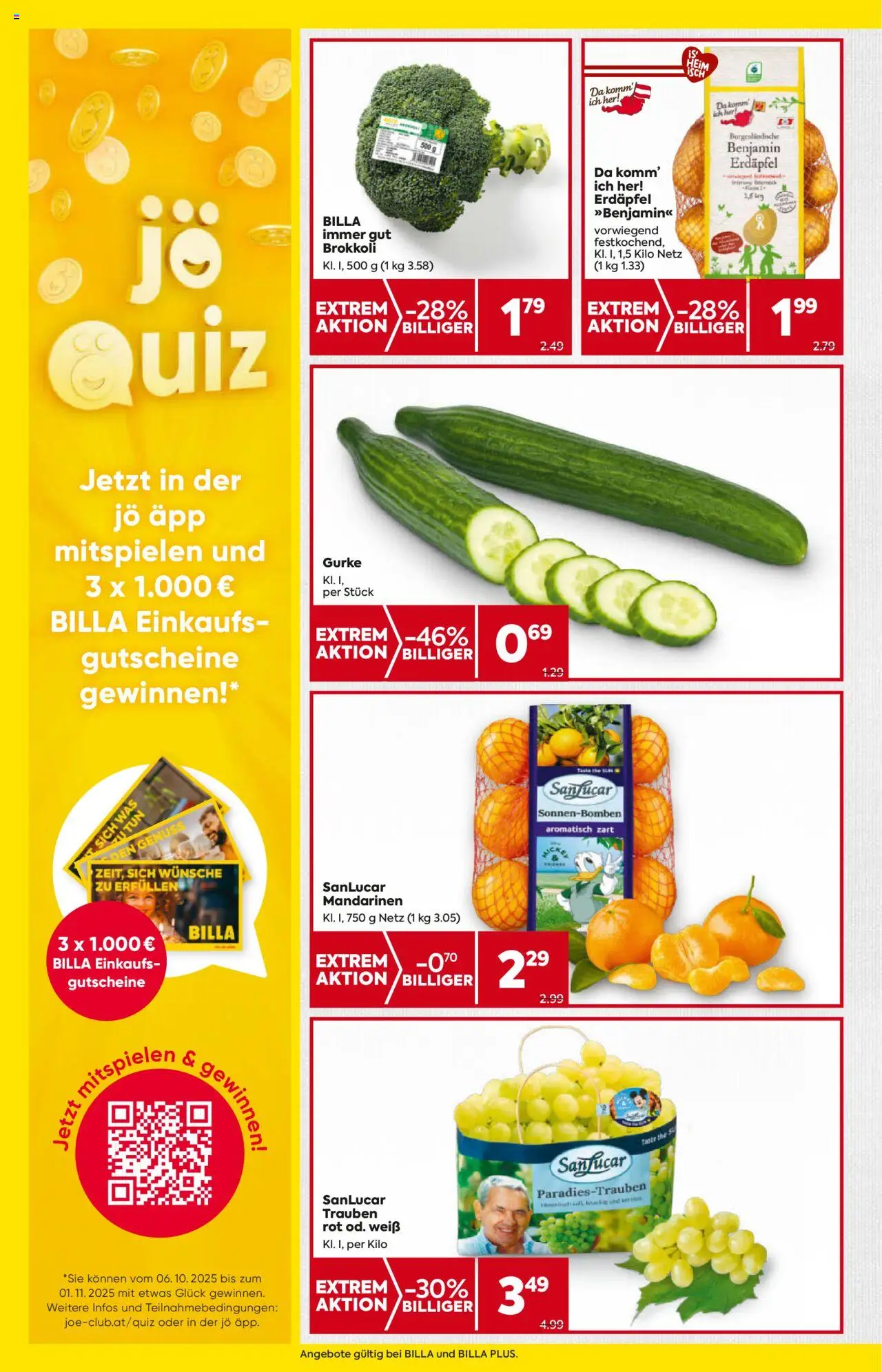 Billa Flugblatt - Kärnten gültig ab 09.10.2025 | Seite: 8 | Produkte: Mandarinen