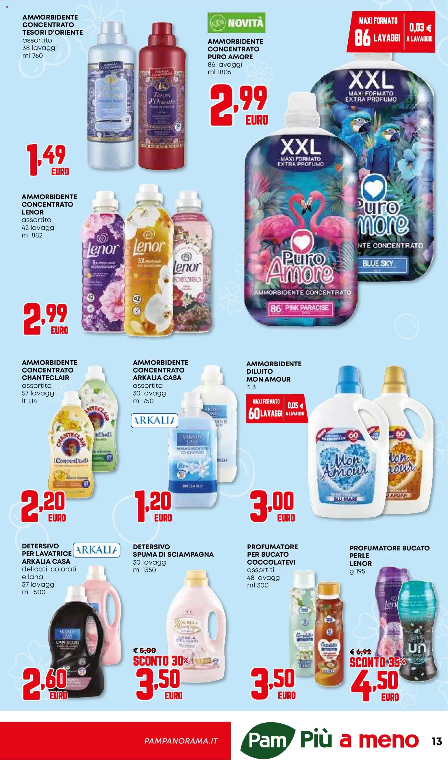 Volantino Panorama del 15.01.2026 | Pagina: 13 | Prodotti: Ammorbidente, Lavatrice, Profumo