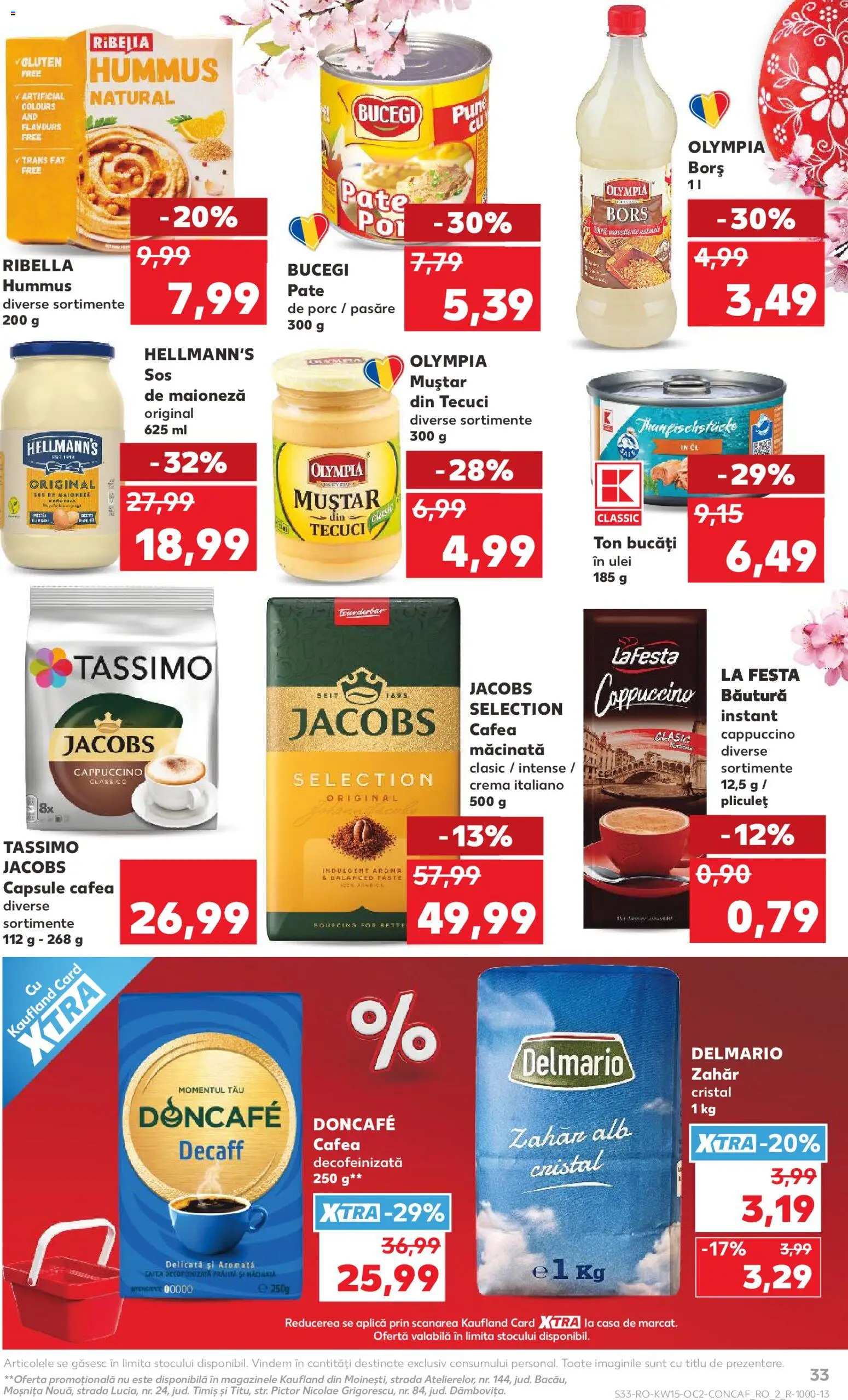 Noul catalog Kaufland – valabil de la 08.04.2026 | Pagină: 33 | Produse: Pate, Cremă, Cafea, Sos