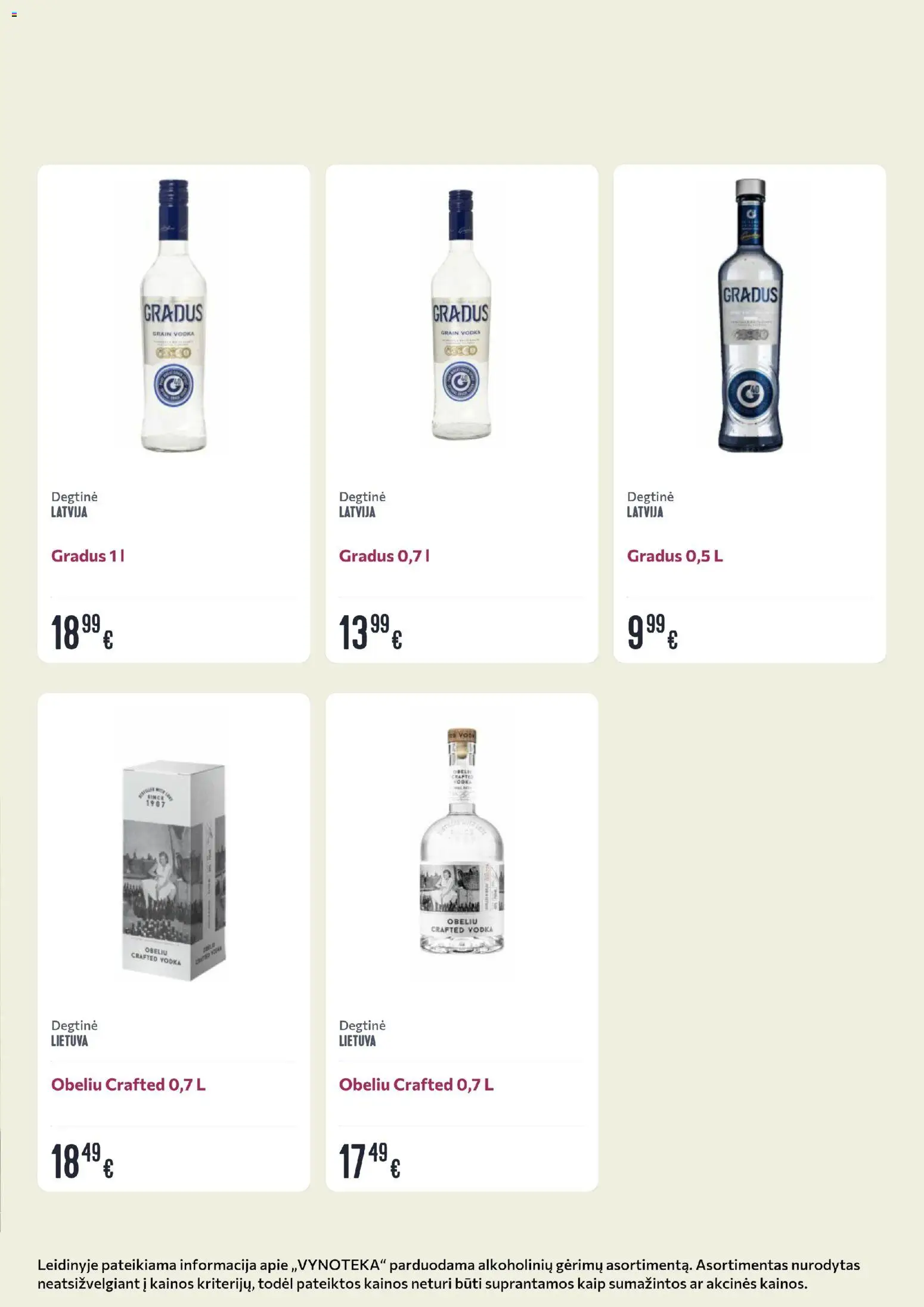 VYNOTEKA akcijos nuo 17.11.2025 | Puslapis: 4 | Prekių: Degtinė