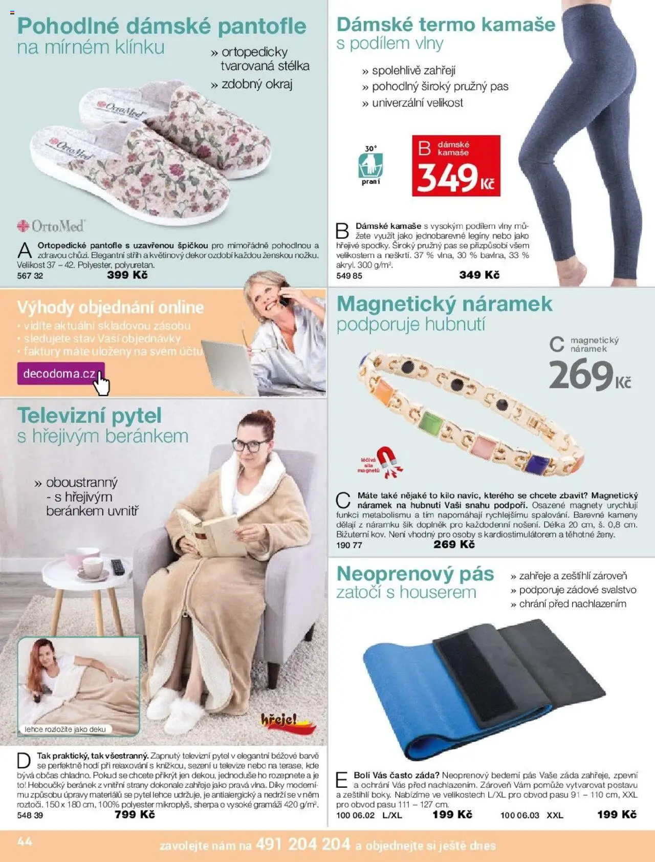 Decodoma katalog Vánoce 2025 od 09.10.2025 | Strana: 44 | Produkty: Legíny, Pantofle, Televize