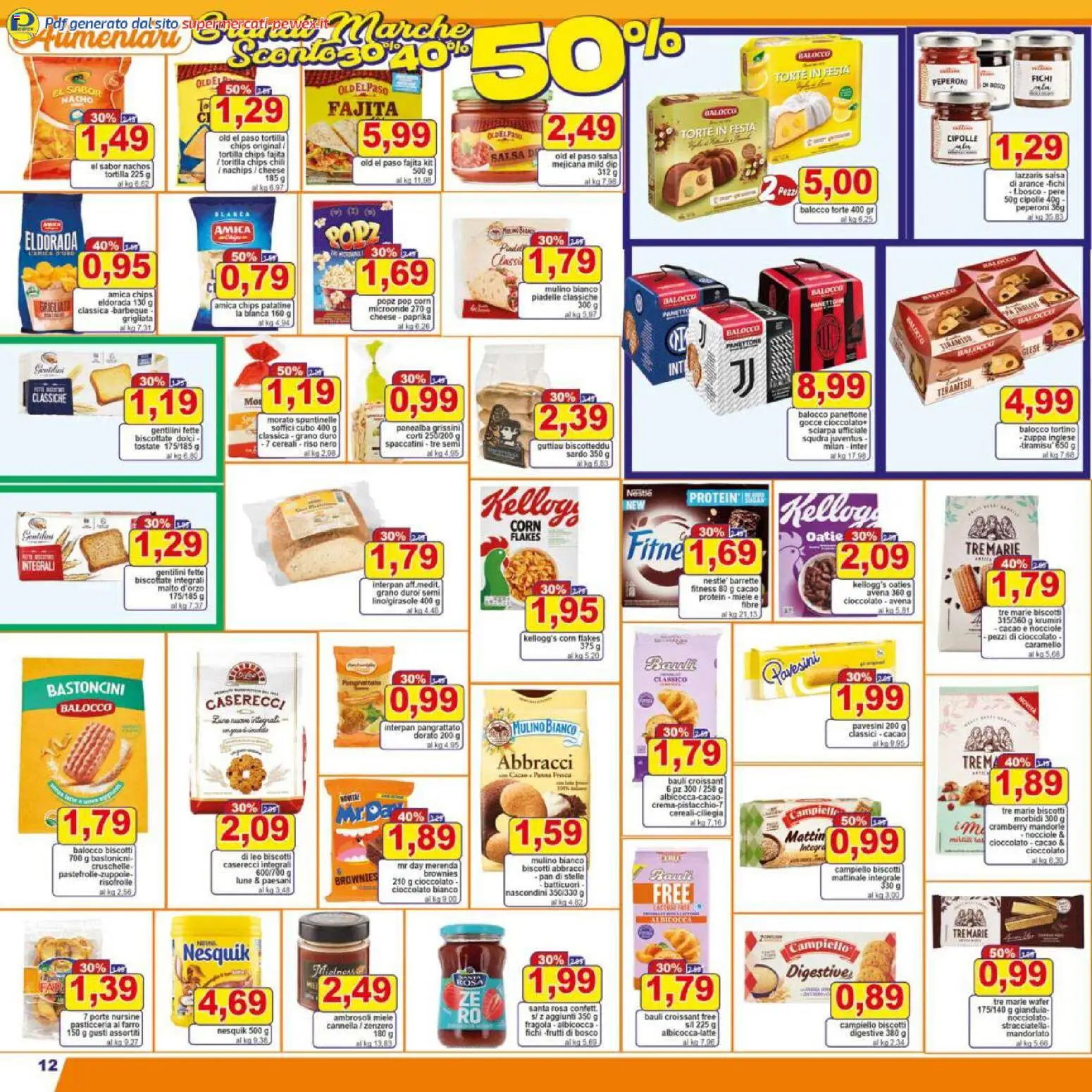 Volantino Pewex del 07.11.2025 | Pagina: 12 | Prodotti: Microonde, Arance, Peperoni, Miele