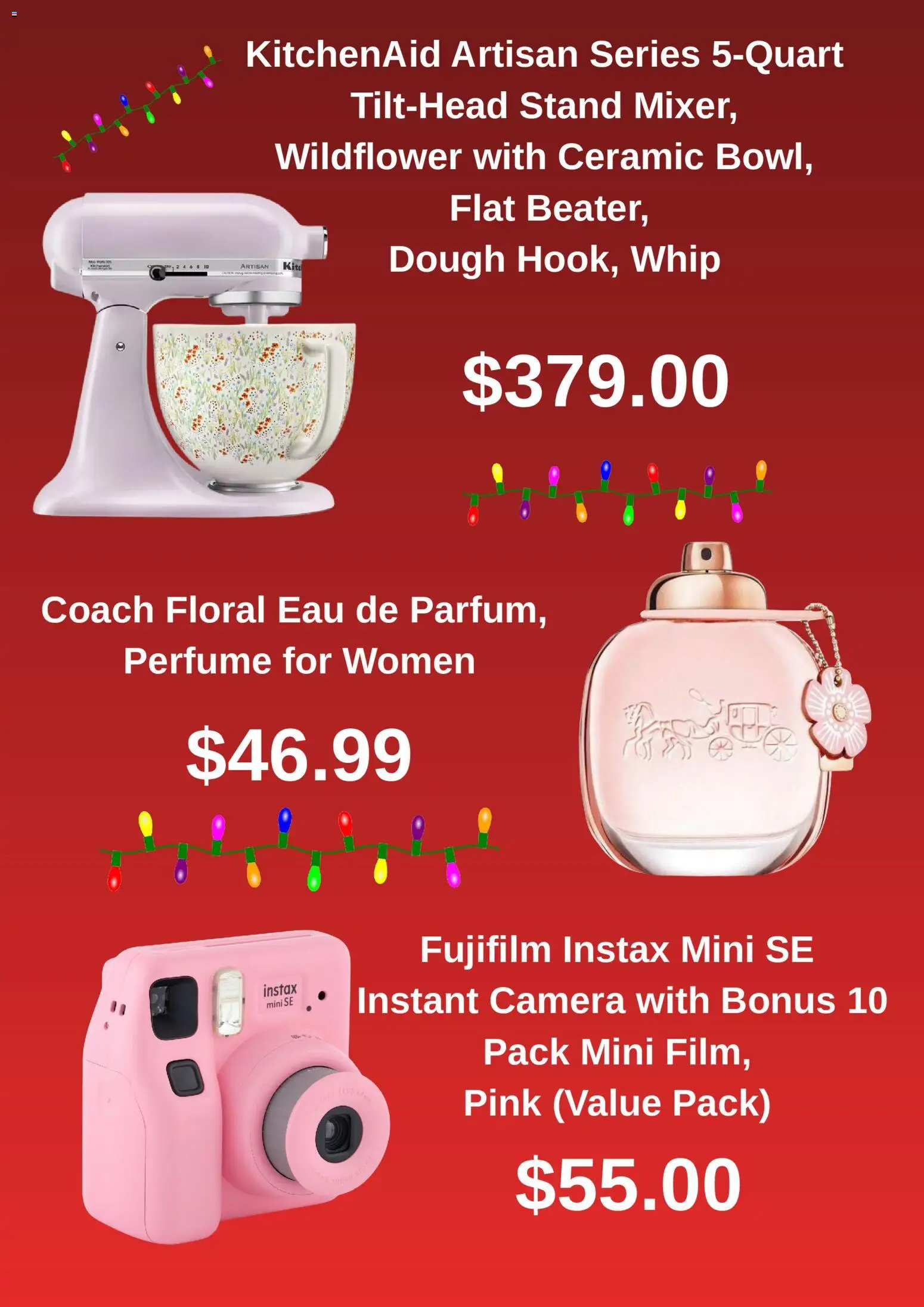 Walmart Catalogue valid from 16.12.2025 | Page: 2 | Products: Camera, Lazacfilé, Perfume