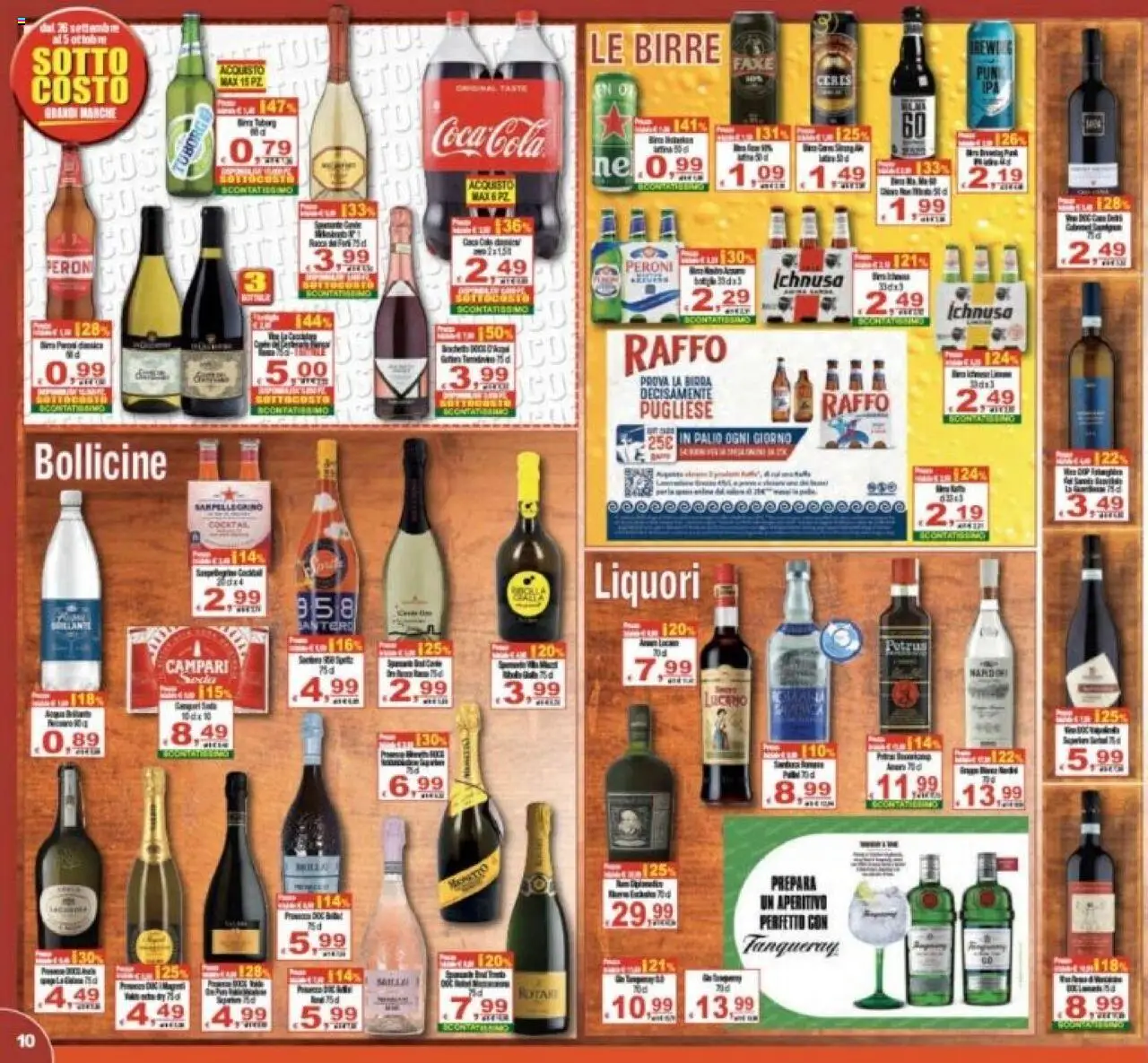 Volantino CTS del 26.10.2025 | Pagina: 10 | Prodotti: Data, Ceres, Coca Cola, Aperitivo
