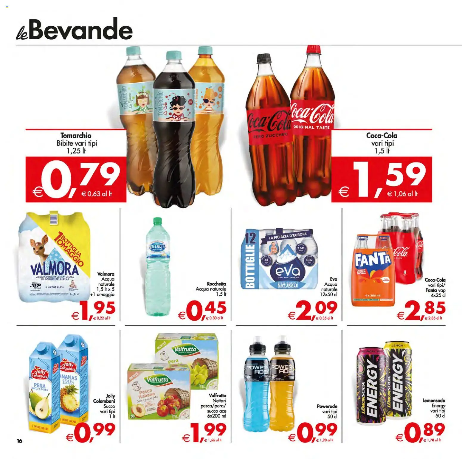 Volantino Decò del 13.01.2026 | Pagina: 16 | Prodotti: Pesca, Ananas, Acqua naturale, Acqua minerale