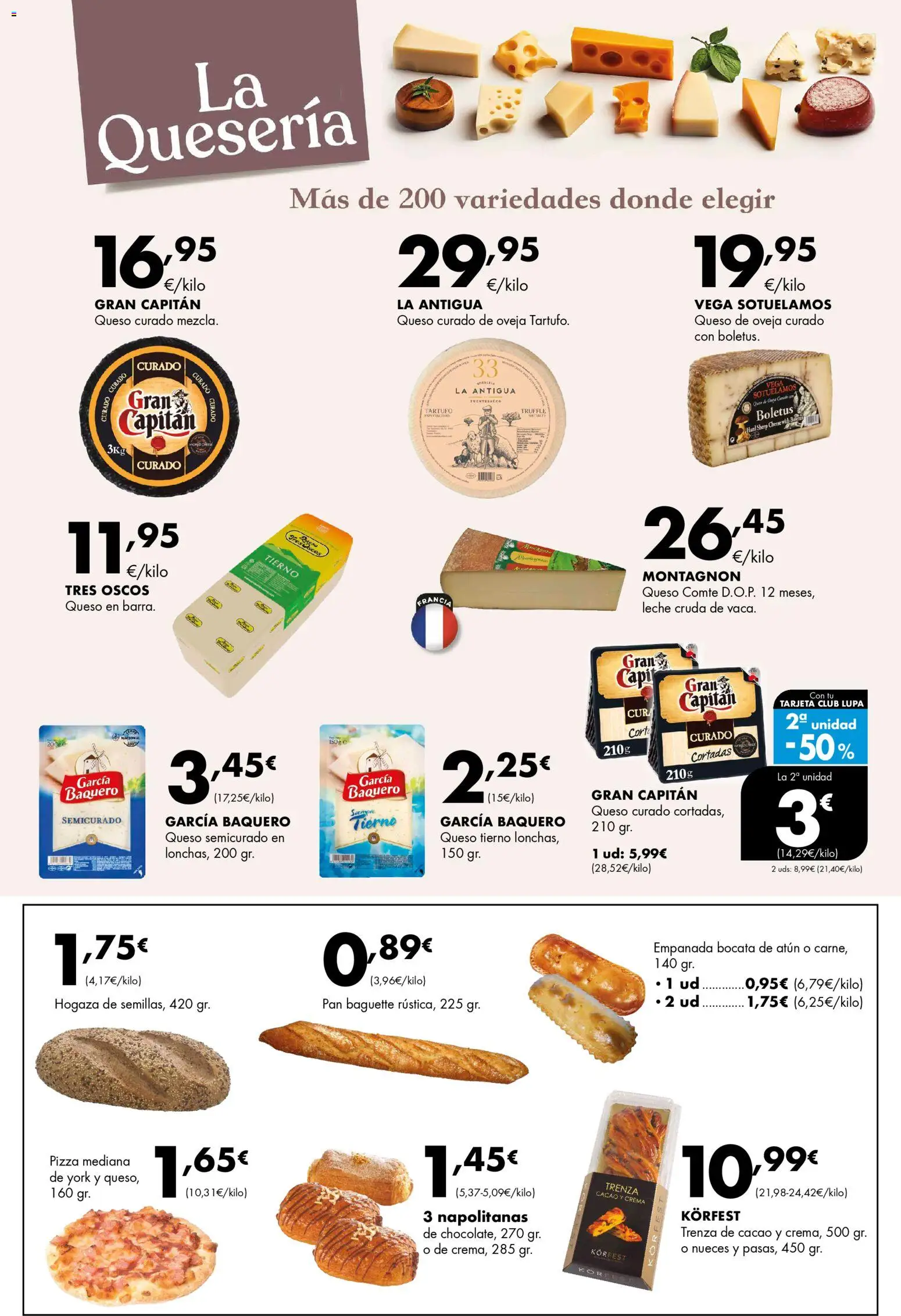 Lupa Supermercados folleto │ válido desde el 23.04.2026 | Página: 5 | Productos: Queso de oveja, Leche, Crema, Φρυγανιές σικάλεως