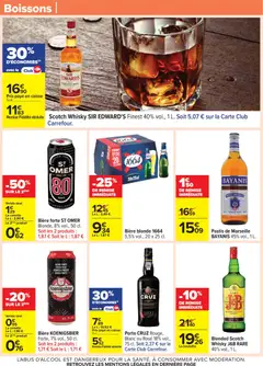 Carrefour - Prévisualisation de Carrefour Nos promos et doublez vos euros cagnottés valide à partir de 29.12.2025 | Page: 61 | Produits: Biere blonde 1664, Whisky, Pastis, Bière blonde