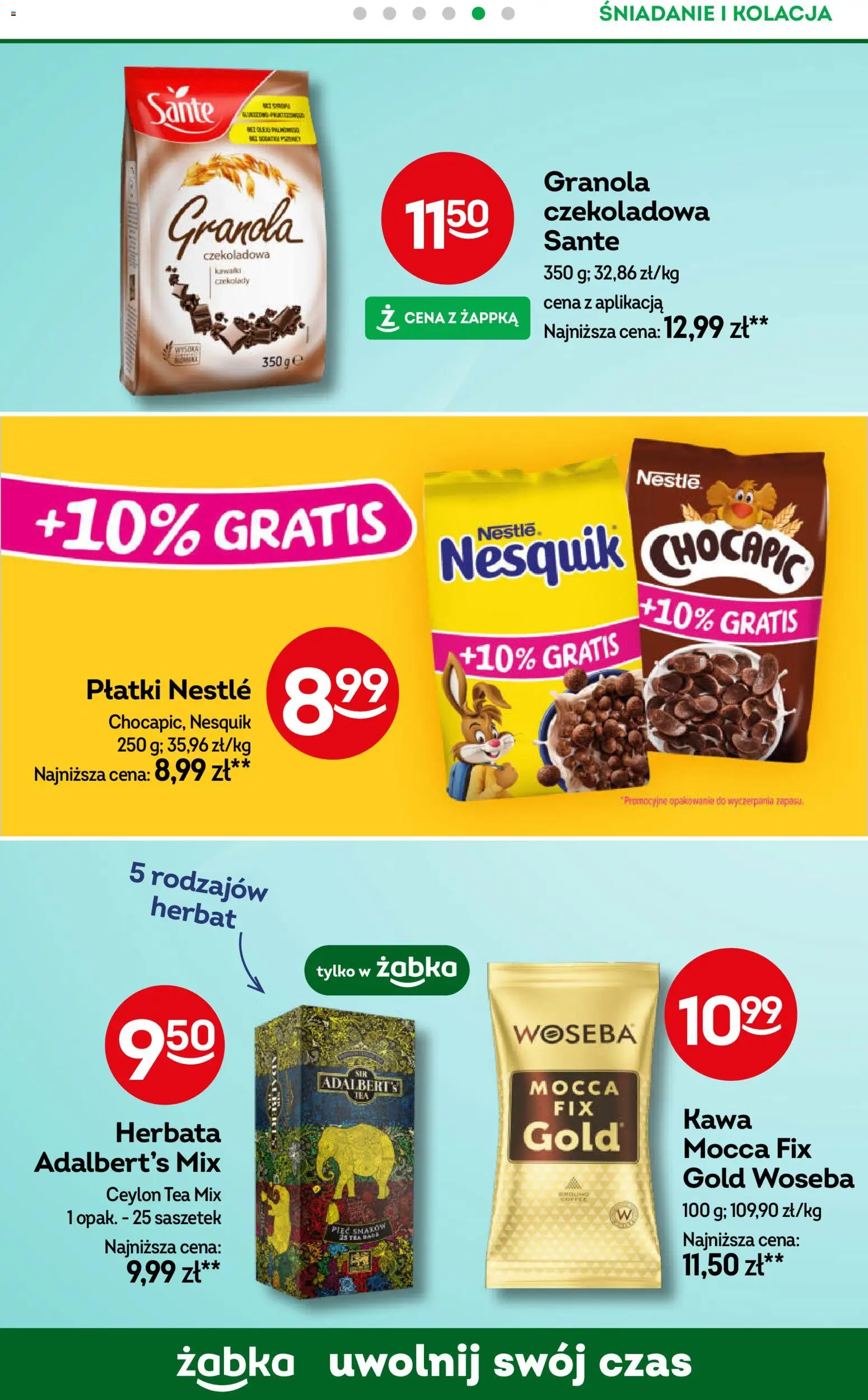 Żabka Gazetka - Codzienne produkty od 22.10.2025 | Strona: 16 | Produkty: Czekolady, Czekoladowa, Kawa, Herbata