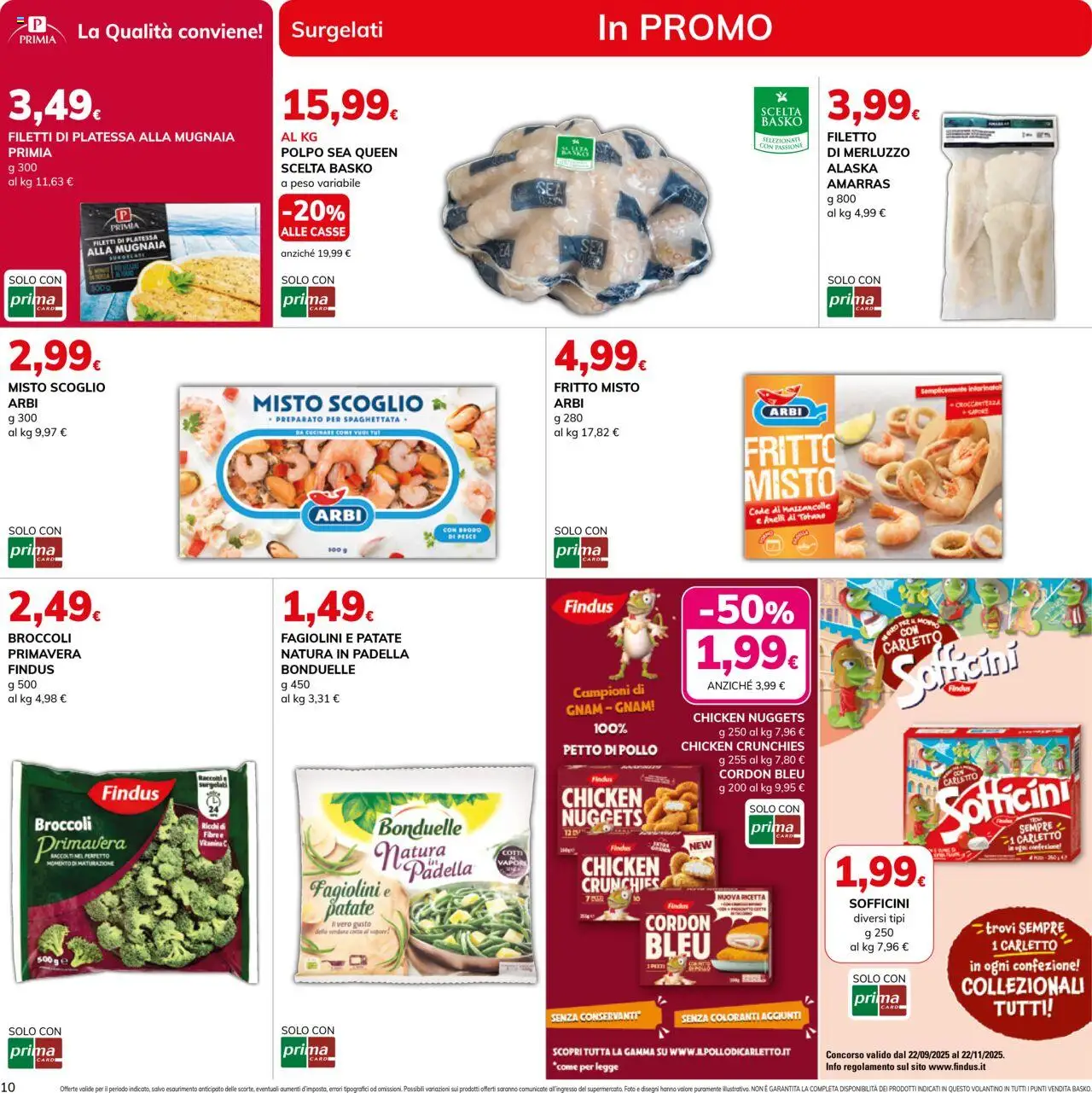 Volantino Basko del 14.10.2025 | Pagina: 10 | Prodotti: Pollo, Pesce, Merluzzo, Nuggets