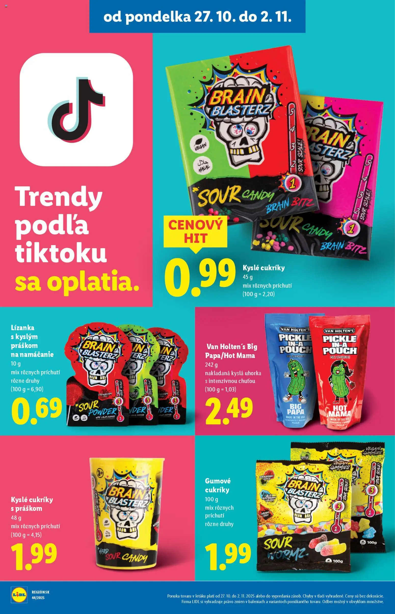 Nové Lidl akcie – leták je platný od 27.10.2025 | Strana: 35 | Produkty: Cukríky