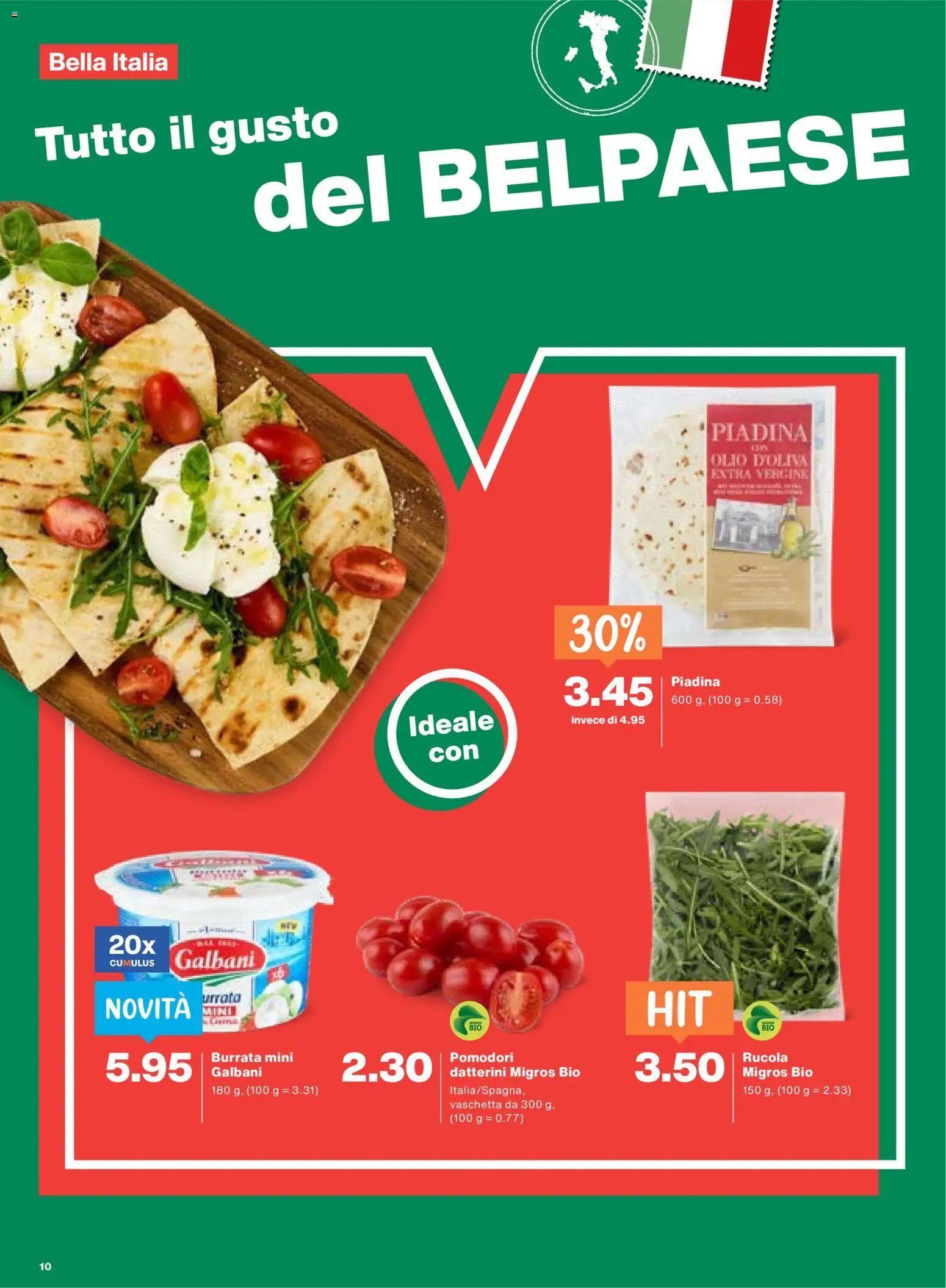 Migros aktionen IT – gültig ab 09.04.2026 | Seite: 10 | Produkte: Rucola, Fennikel