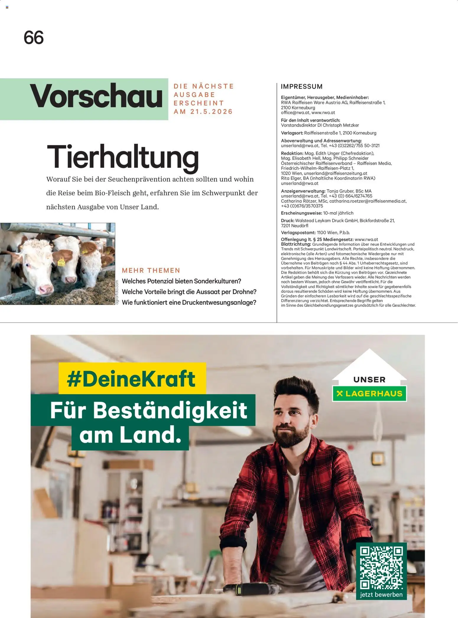 Lagerhaus Unser Land Mai 2025 gültig ab 01.05.2026 | Seite: 67