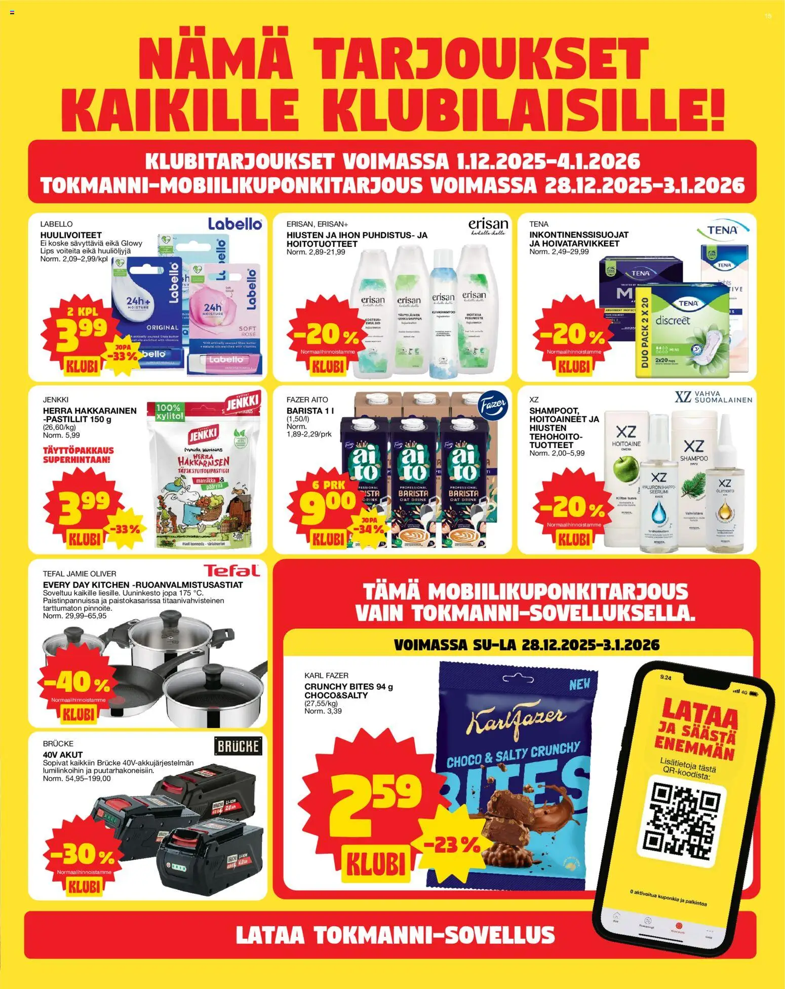 Tokmanni tarjoukset – voimassa 27.12.2025 alkaen | Sivu: 15 | Tuotteet: Shampoo, Hoitoaine, Seerumi
