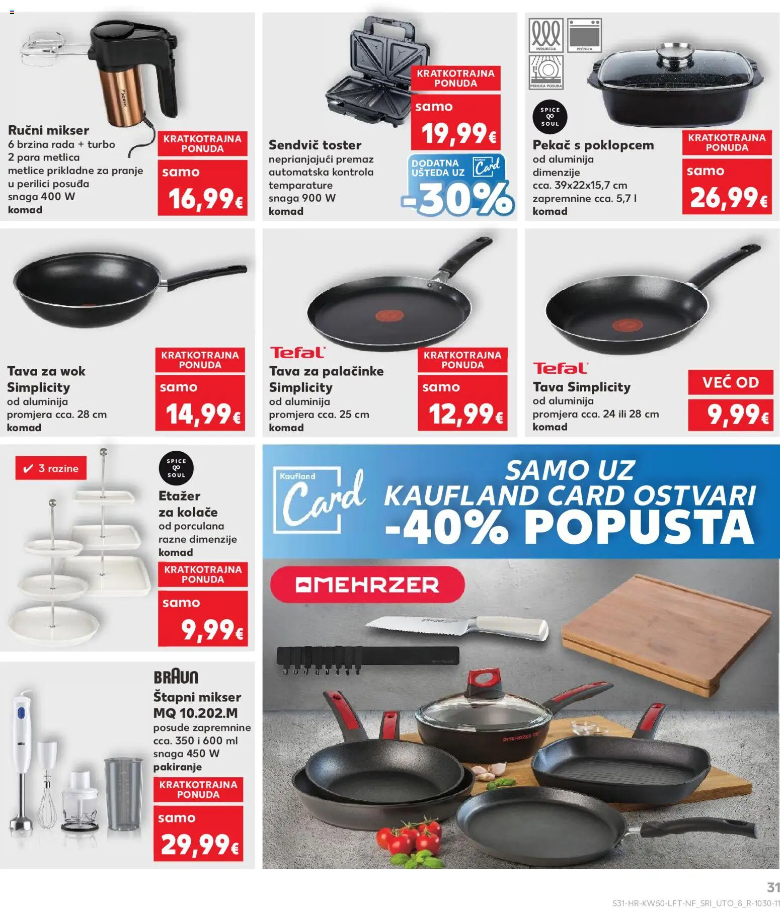 Kaufland katalog | vrijedi od 10.12.2025 | Stranica: 31 | Proizvodi: Štapni mikser, Toster, Blender, Pećnica