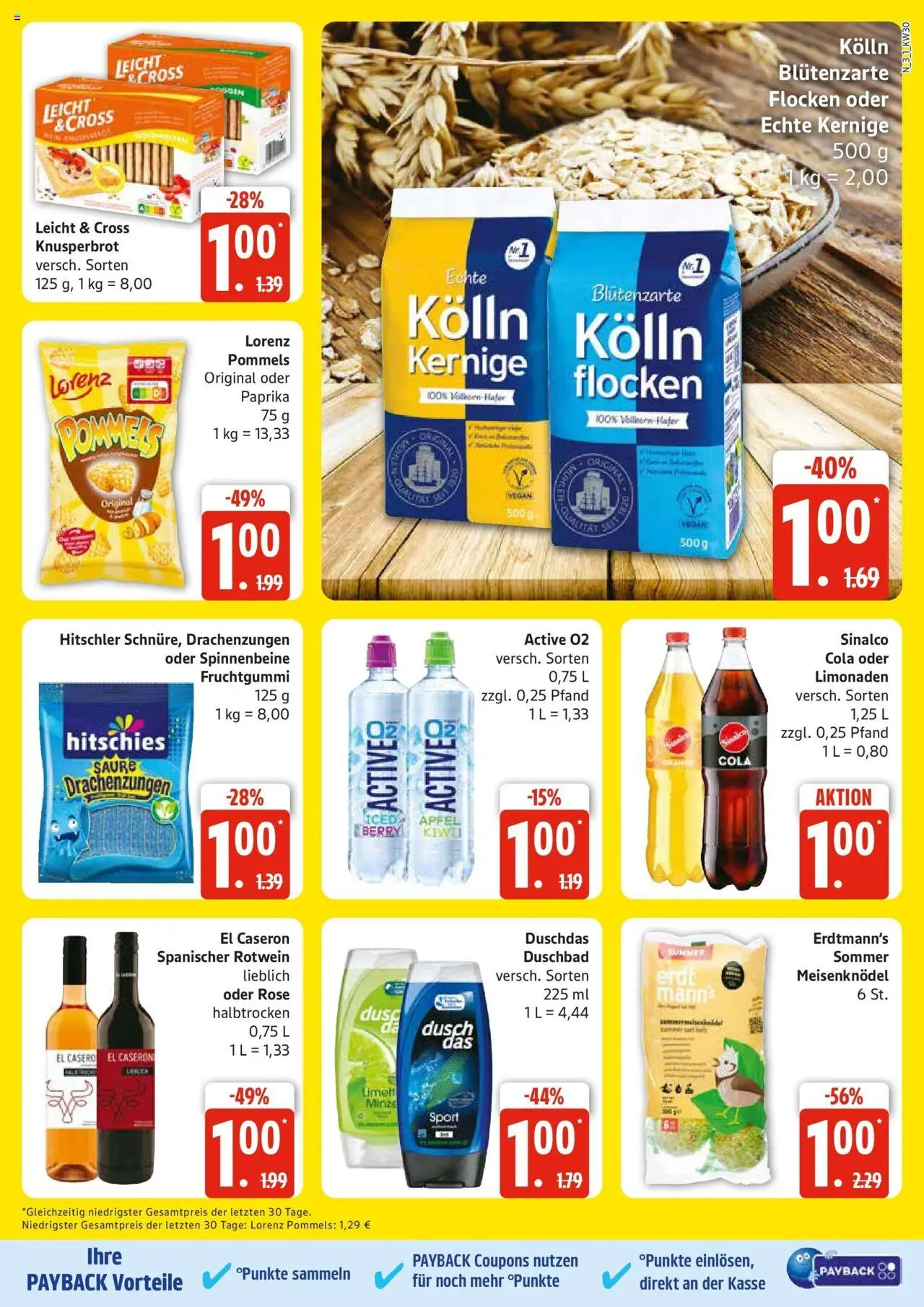 Edeka prospekt Rostock	 - gültig ab dem 20.07.2025 | Seite: 3 | Produkte: Cola, Duschdas, Chips, Flocken