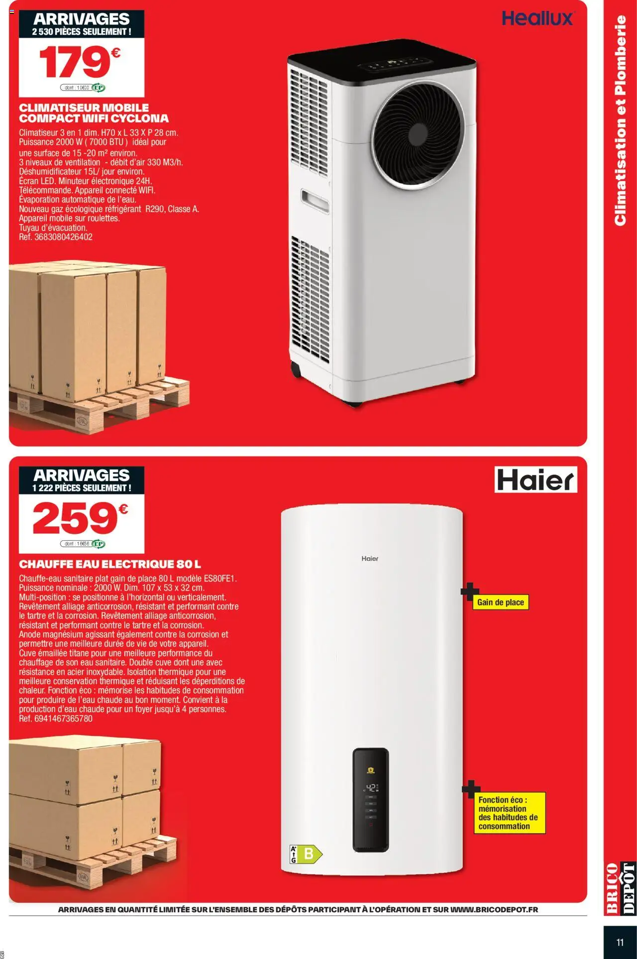  | Page: 11 | Produits: Climatisation, Tuyau, Climatiseur, Déshumidificateur