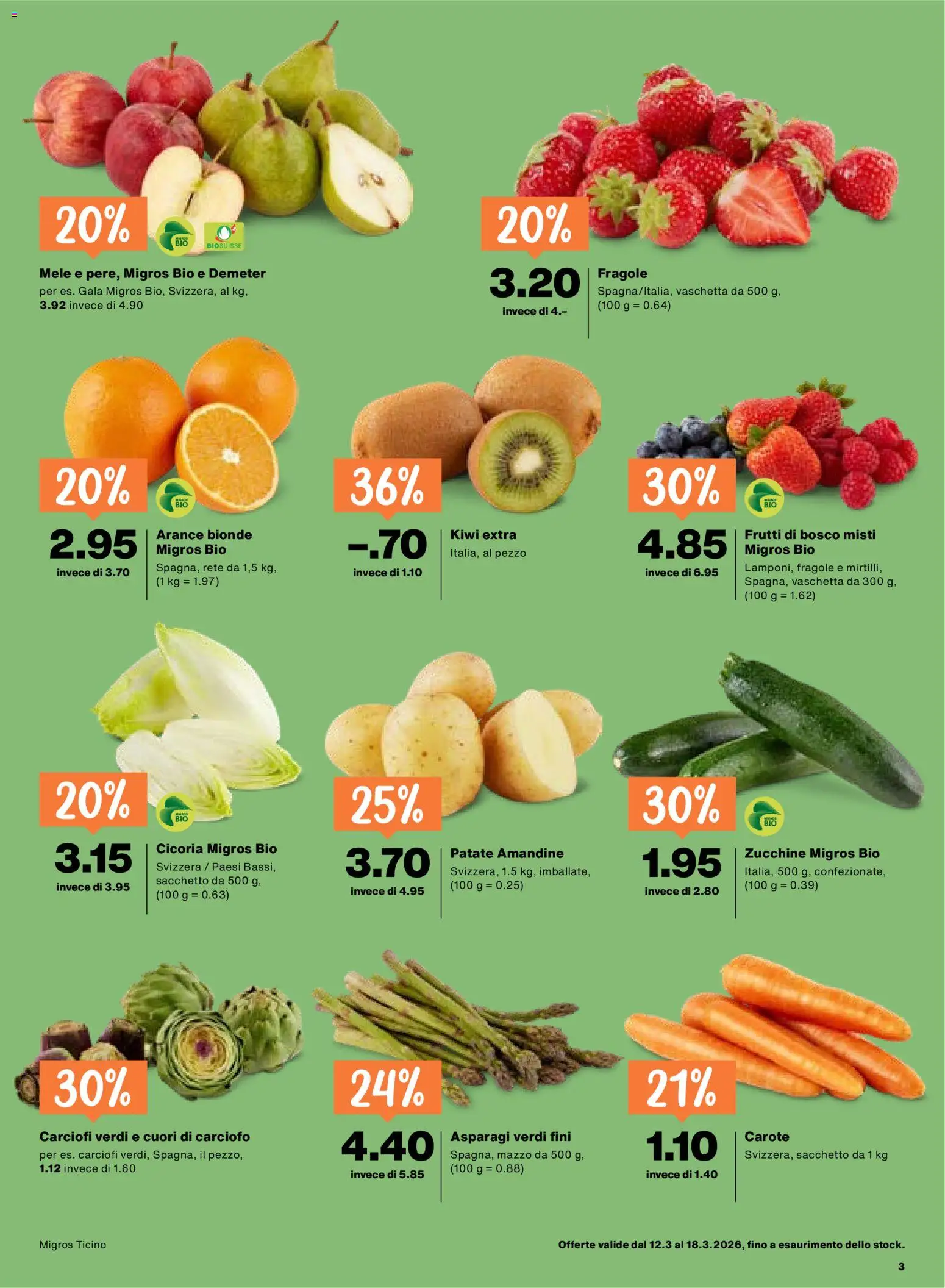 Migros aktionen IT – gültig ab 12.03.2026 | Seite: 3 | Produkte: Kiwi