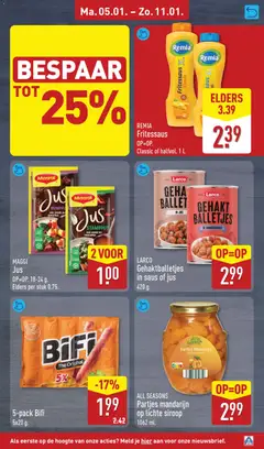 Aldi - Folder week 2 - Voorbeeld van een folder van Aldi, geldig van 05.01.2026 | Pagina: 13 | Producten: Mandarijn, Gehakt, Saus