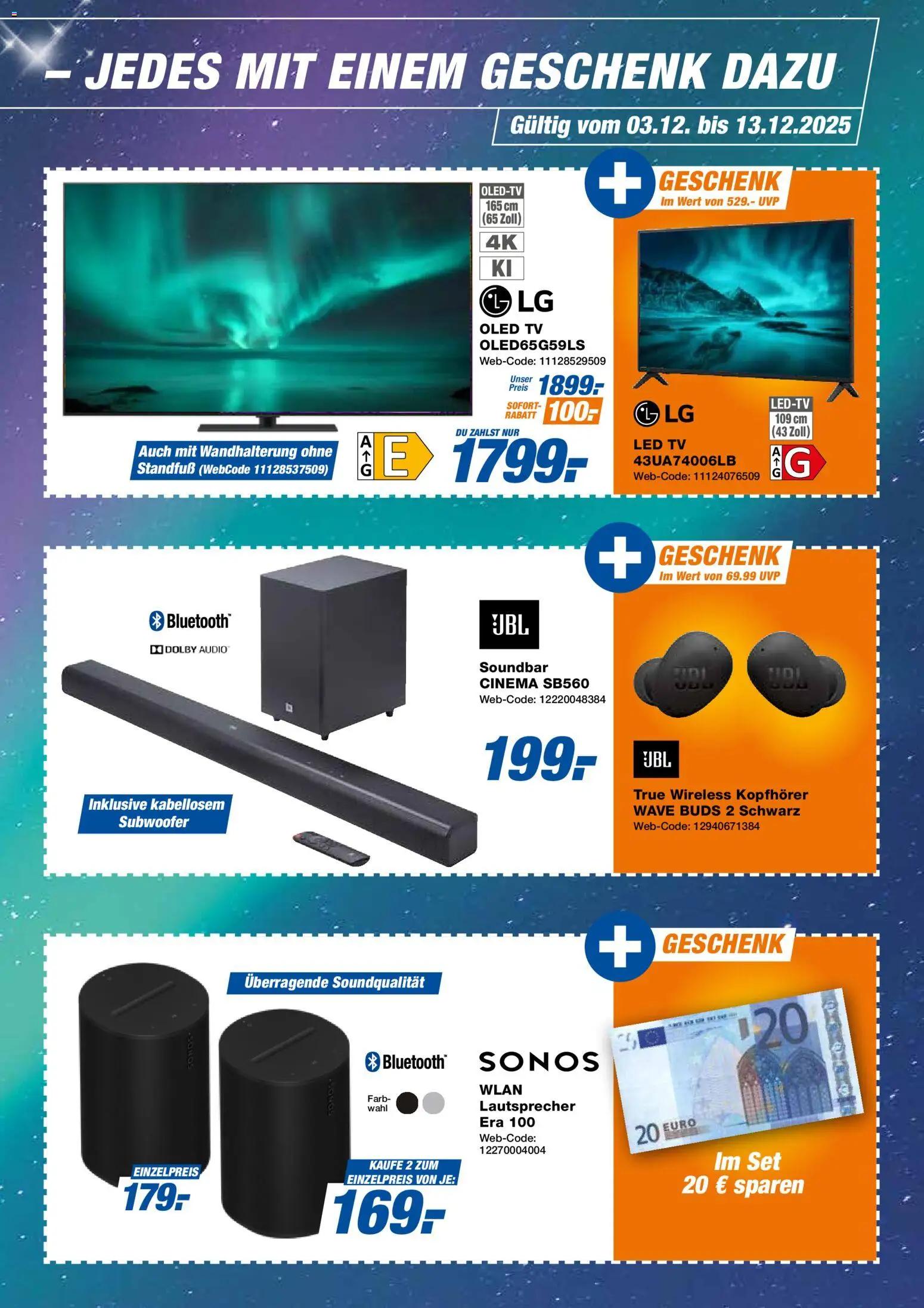 Expert  Aktuelle Beilage – gültig ab 05.12.2025 | Seite: 15 | Produkte: Lautsprecher, TV, Audio, Kopfhörer