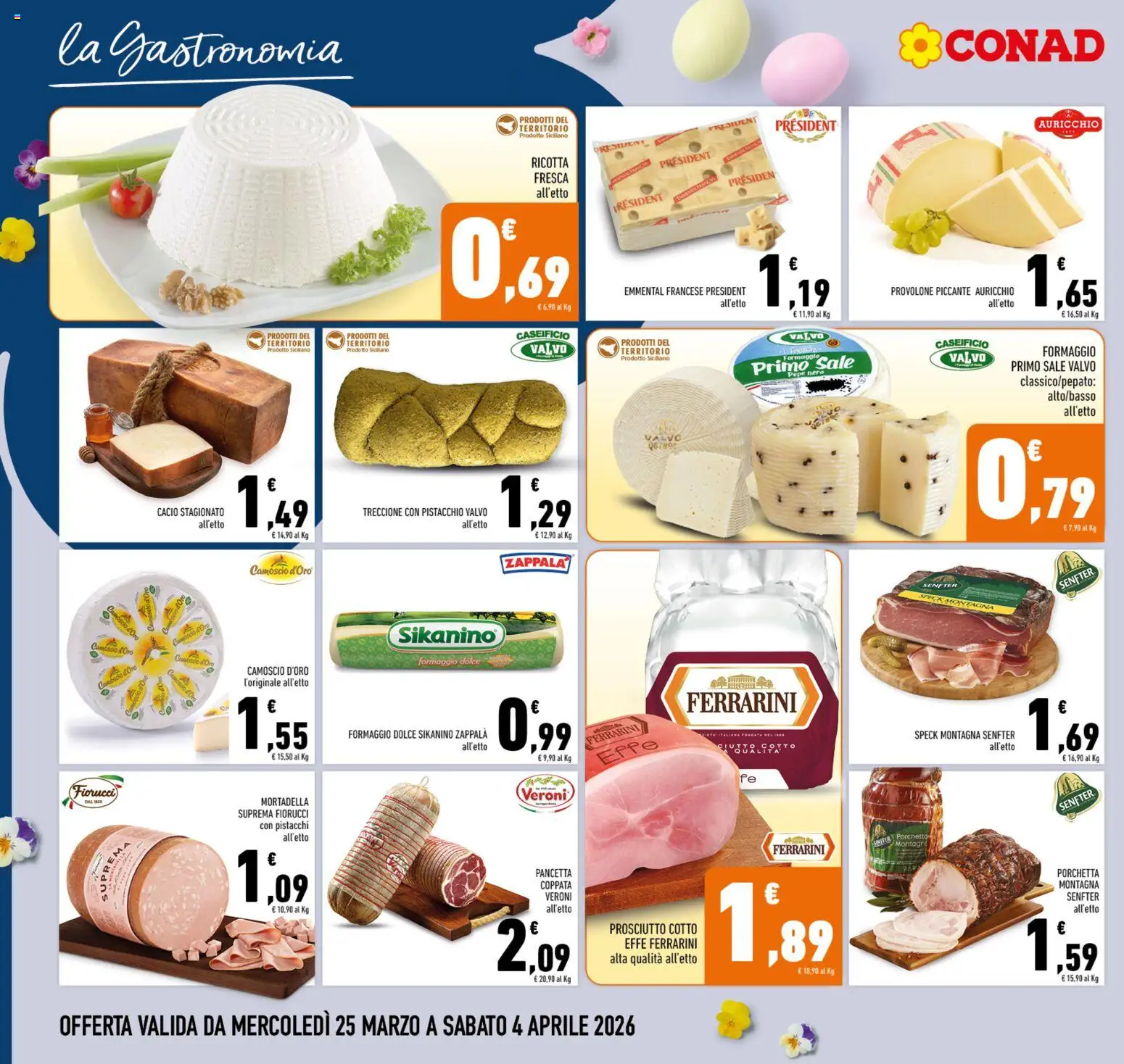 Volantino Conad del 25.03.2026 | Pagina: 8 | Prodotti: Speck, Pepe, Formaggio, Prosciutto