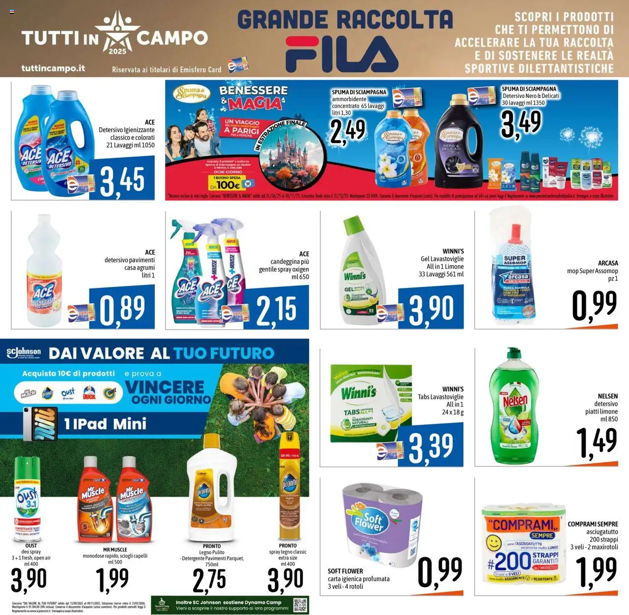 Volantino Emisfero del 25.09.2025 | Pagina: 21 | Prodotti: Ammorbidente, Detergente, Lavastoviglie, Asciugatutto