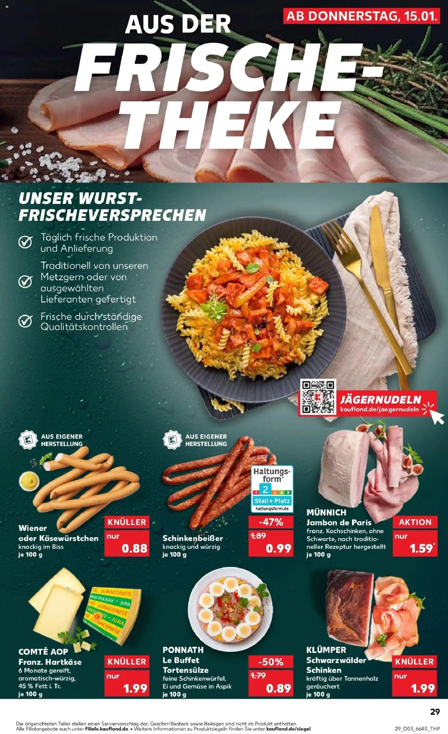 Kaufland prospekt Östringen	 – gültig ab 19.01.2026 | Seite: 29 | Produkte: Jura, Theke, Gemüse, Wurst