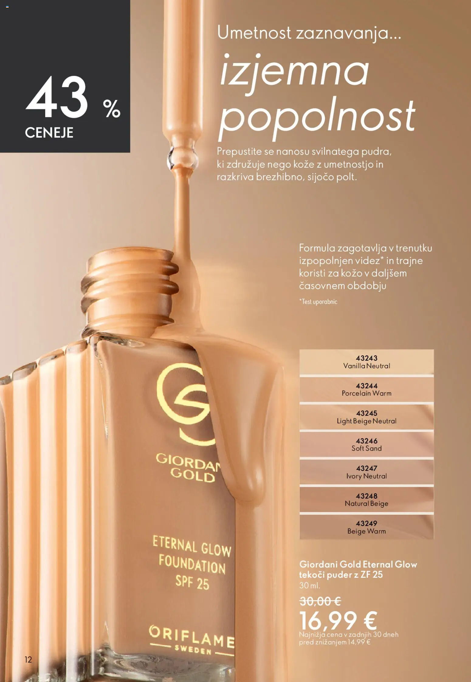 Novi Oriflame katalog ponudbe – veljaven od 22.04.2026 | Stran: 12 | Izdelki: Puder