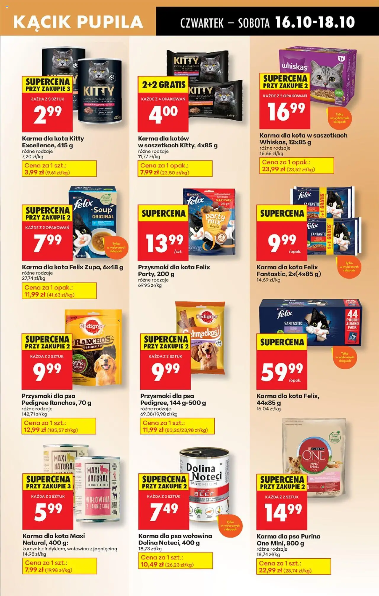 Biedronka gazetka - Oferta w tym tygodniu od 16.10.2025 | Strona: 75 | Produkty: Jagnięcina, Karma dla kota, Karma dla psa, Przysmaki dla psa