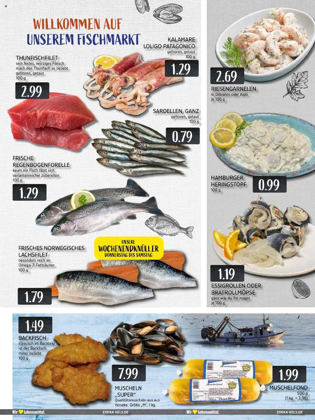 Edeka prospekt Essen	 – gültig ab 29.09.2025 | Seite: 7 | Produkte: Thunfisch, Fisch, Fleisch