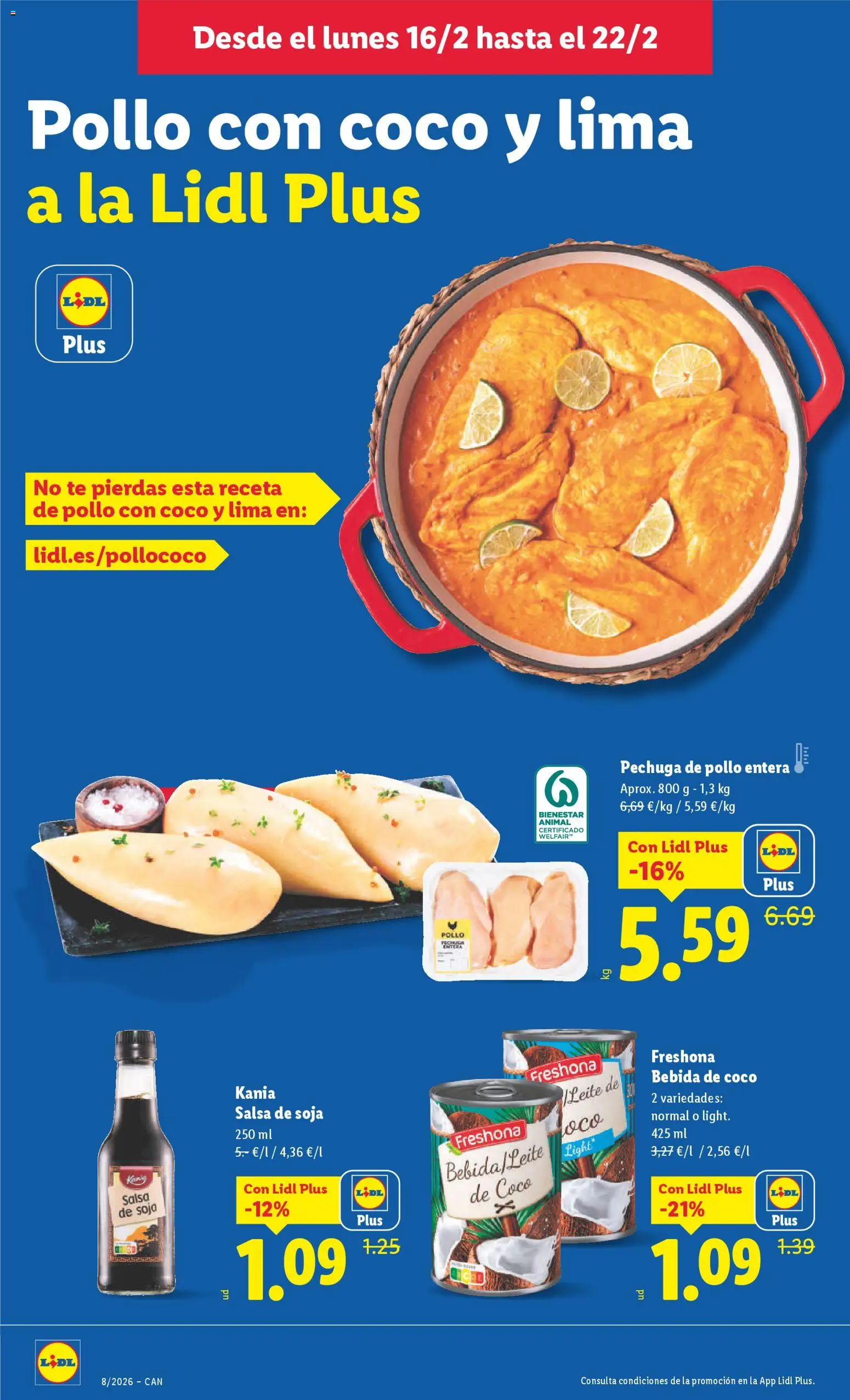 Lidl - Canarias  │ válido desde el 16.02.2026 | Página: 34 | Productos: Lima, Τυρόπιτα, Té
