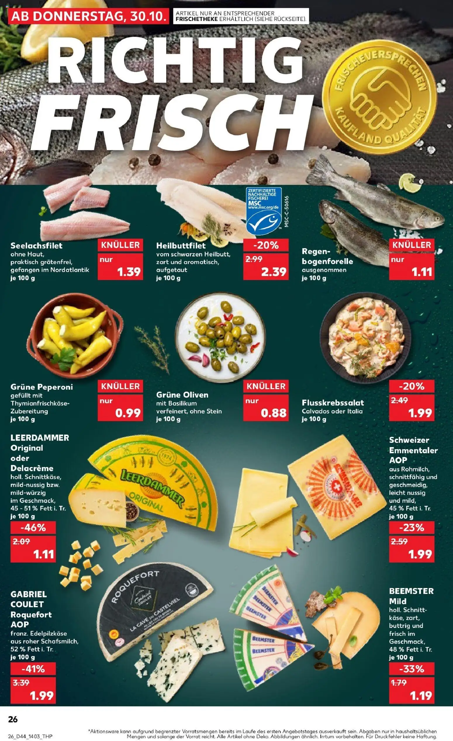 Kaufland prospekt Bottrop	 – gültig ab 30.10.2025 | Seite: 26 | Produkte: Leerdammer