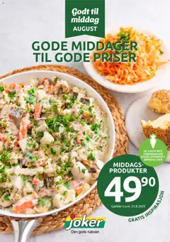 Forhåndsvisning av Joker Godt til middag gyldig fra 01.08.2025