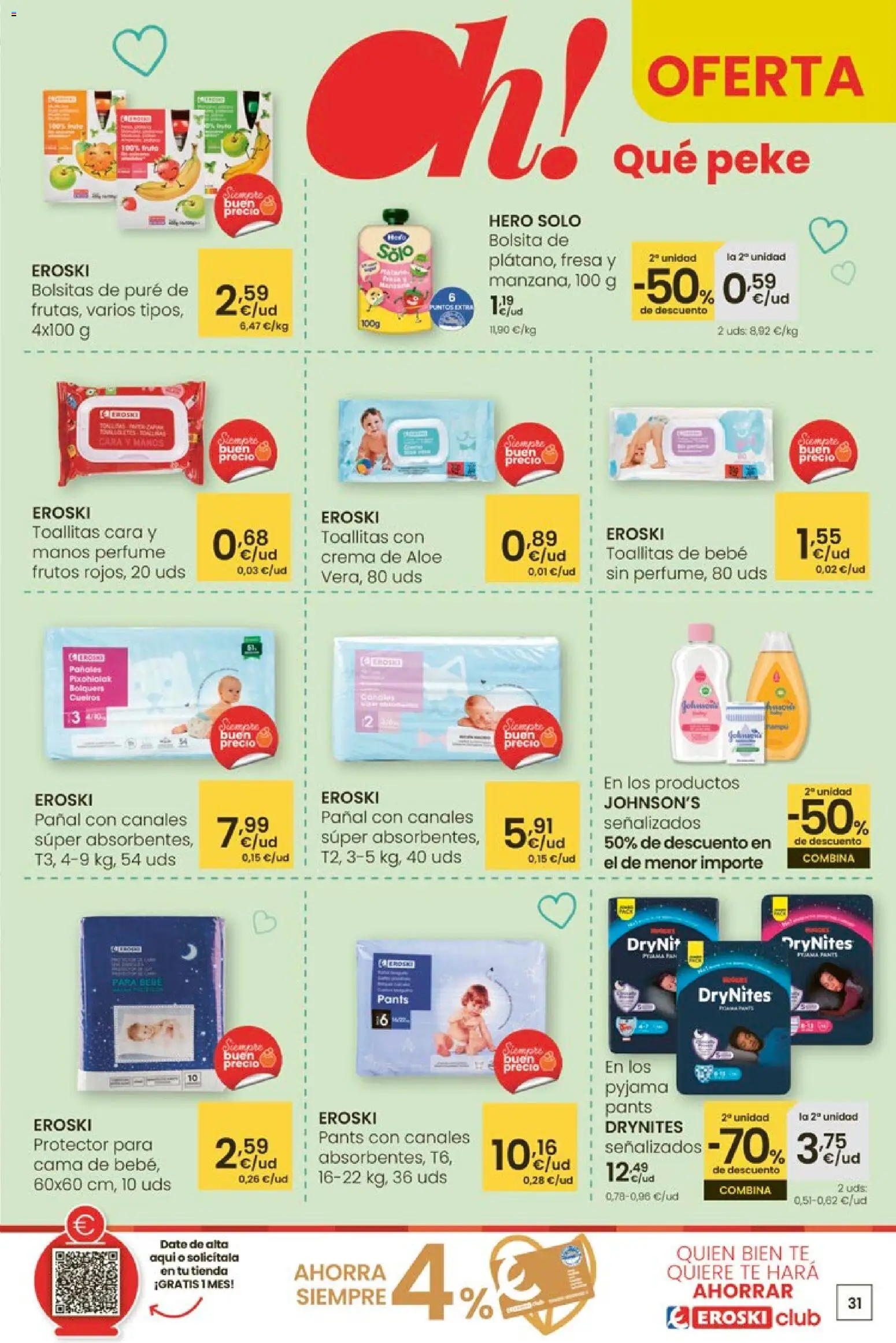 Eroski - Carnaval del ahorro │ válido desde el 29.01.2026 | Página: 31 | Productos: Perfume, Crema, Té, Cama