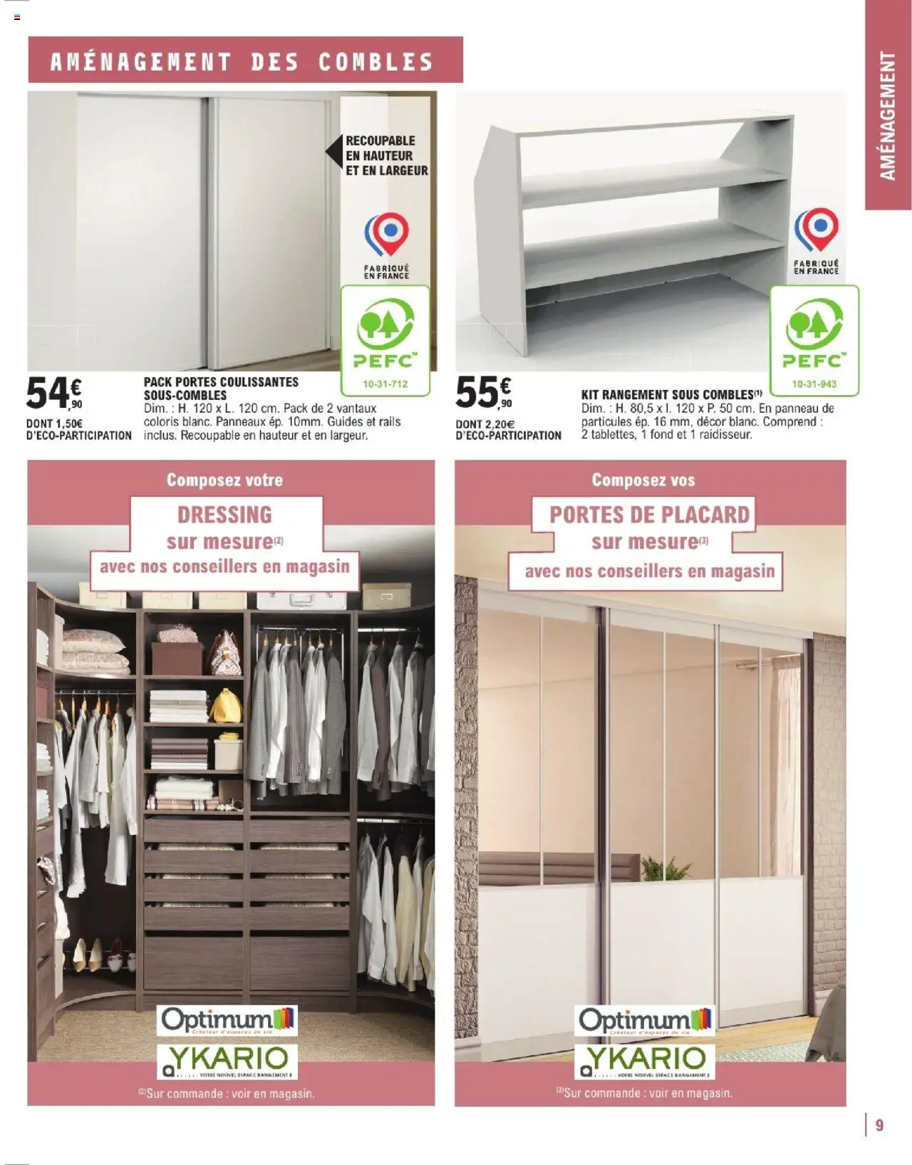 {H1} | Page: 9 | Produits: Portes, Dressing