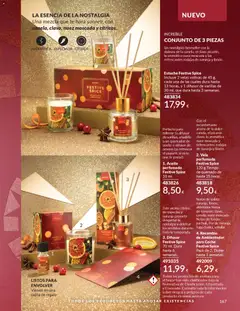 Vista previa Catálogo AVON campaña 12 válido desde el 01.12.2025 | Página: 167 | Productos: Aceite, Vela, Quemador, Βραχιόλι