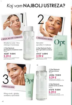 Oriflame katalog akcije – veljaven od 01.04.2026 | Stran: 39 | Izdelki: Tonik za obraz, Piling, Micelarna voda, Voda