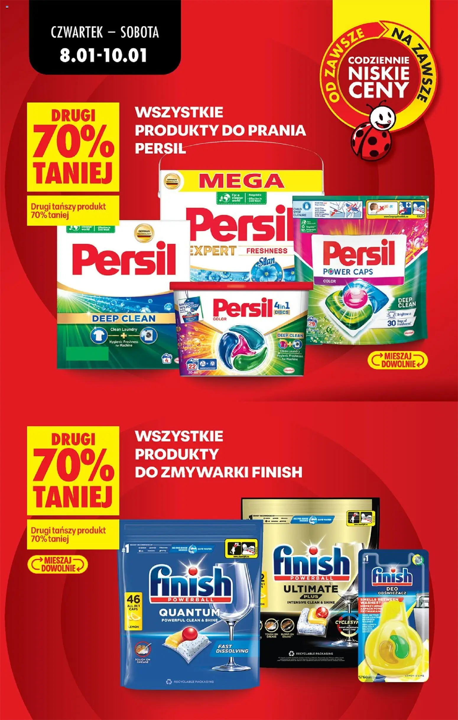 Biedronka gazetka - Oferta w tym tygodniu od 08.01.2026 | Strona: 17 | Produkty: Odświeżacz, Zapach, Finish, Detergent
