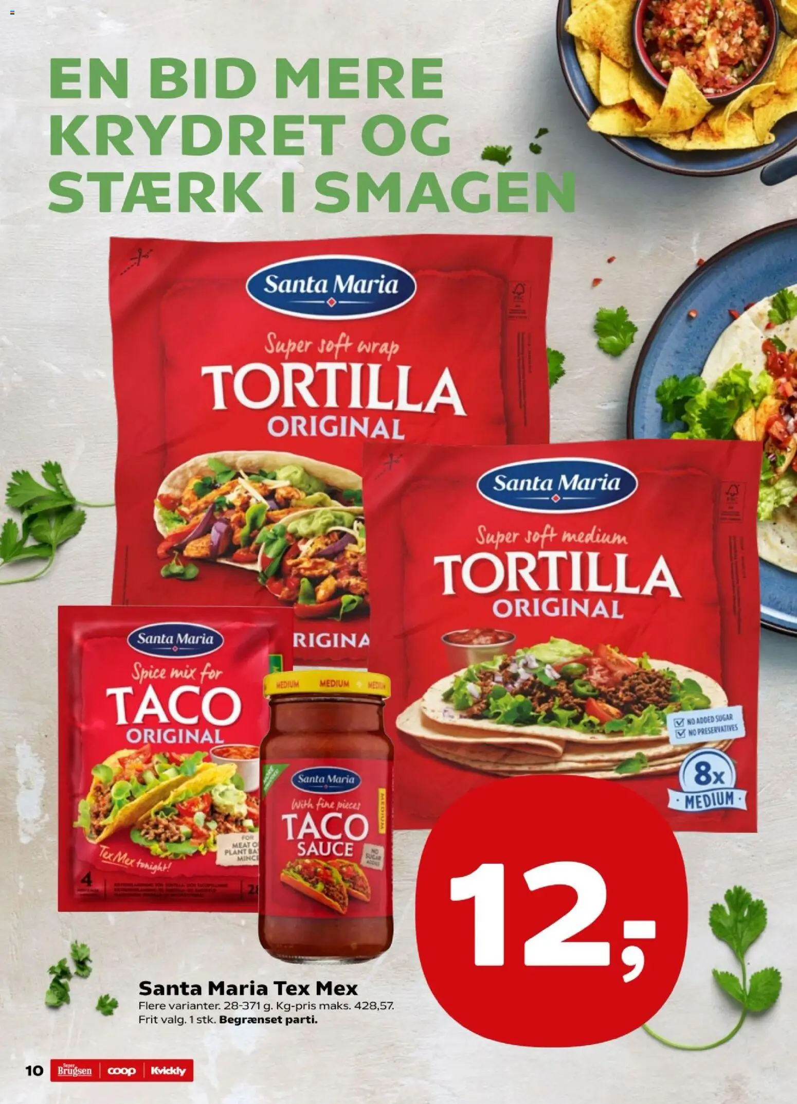 Super Brugsen tilbudsavis – gyldig fra 16.01.2026 | Side: 10 | Produkter: Taco