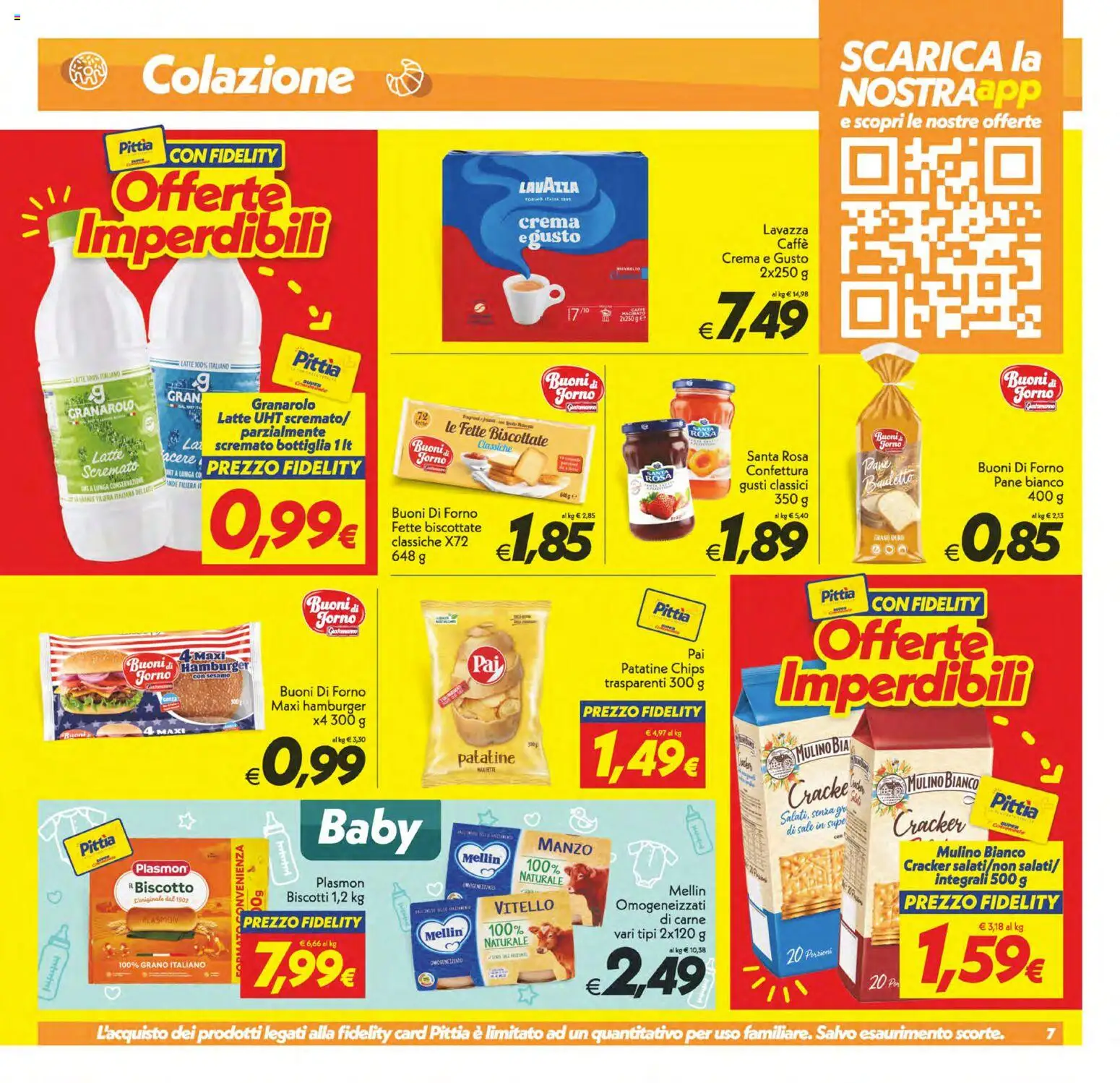 Volantino SuperConveniente del 23.01.2026 | Pagina: 7 | Prodotti: Manzo, Latte, Vitello, Lavazza