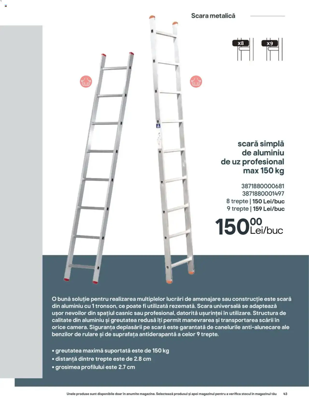 Noul catalog Brico Depot – valabil de la 13.06.2024 | Pagină: 43 | Produse: Scară