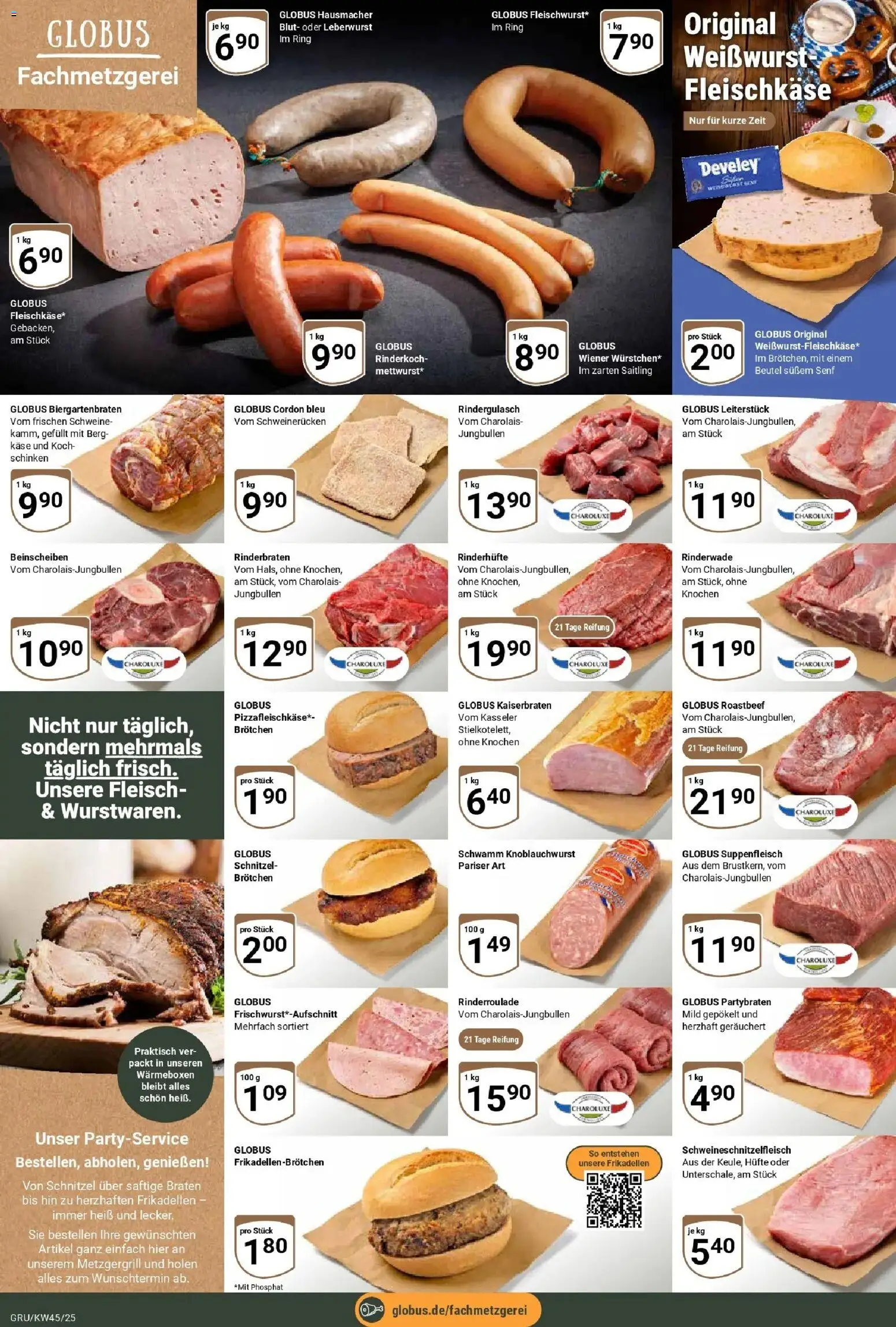 Globus prospekt Grünstadt	 – gültig ab 02.11.2025 | Seite: 8 | Produkte: Roastbeef, Suppenfleisch, Schweinerucken, Schinken